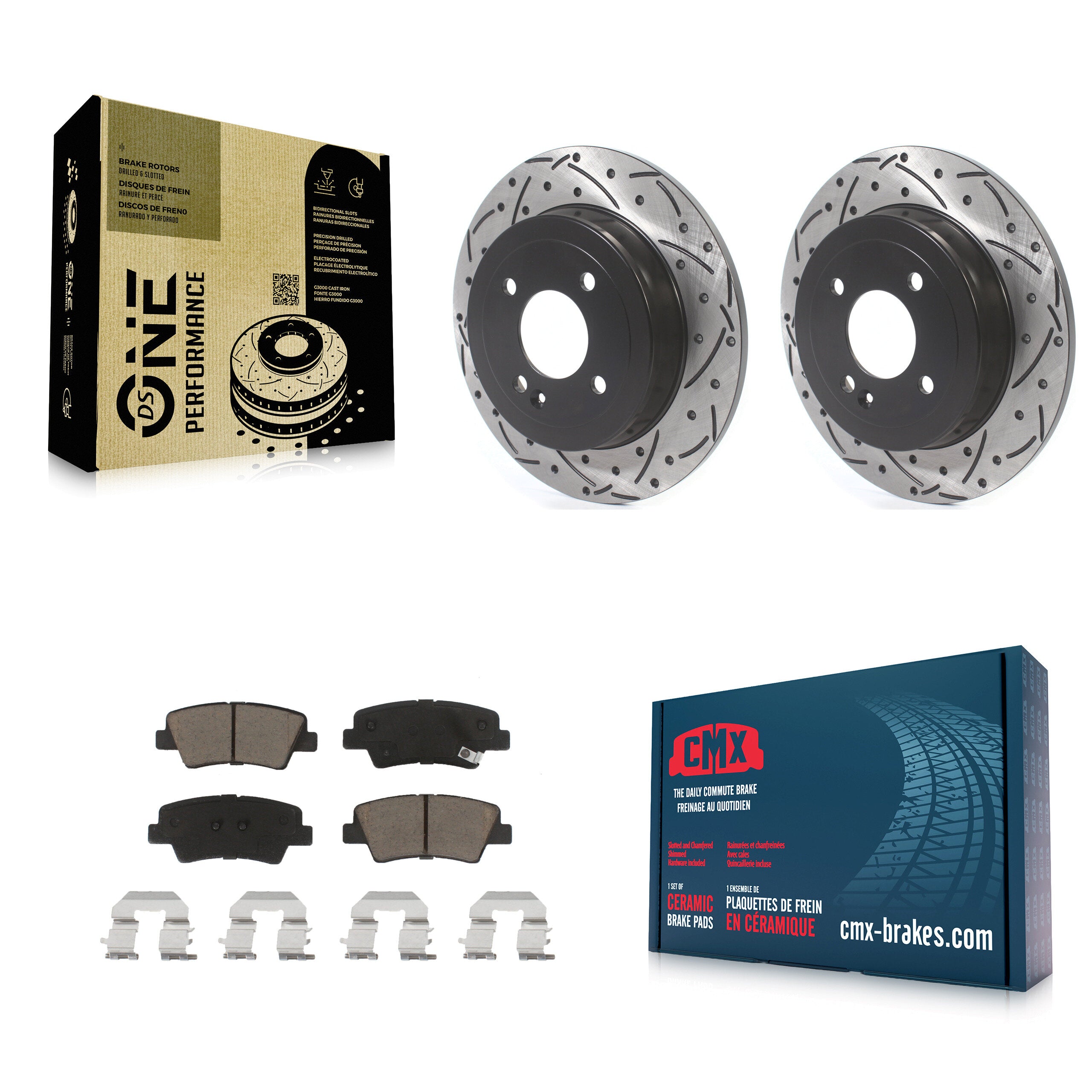 Transit Auto KDC-100775 Disc Brake Kit for 2011 Hyundai Accent - Rear product image