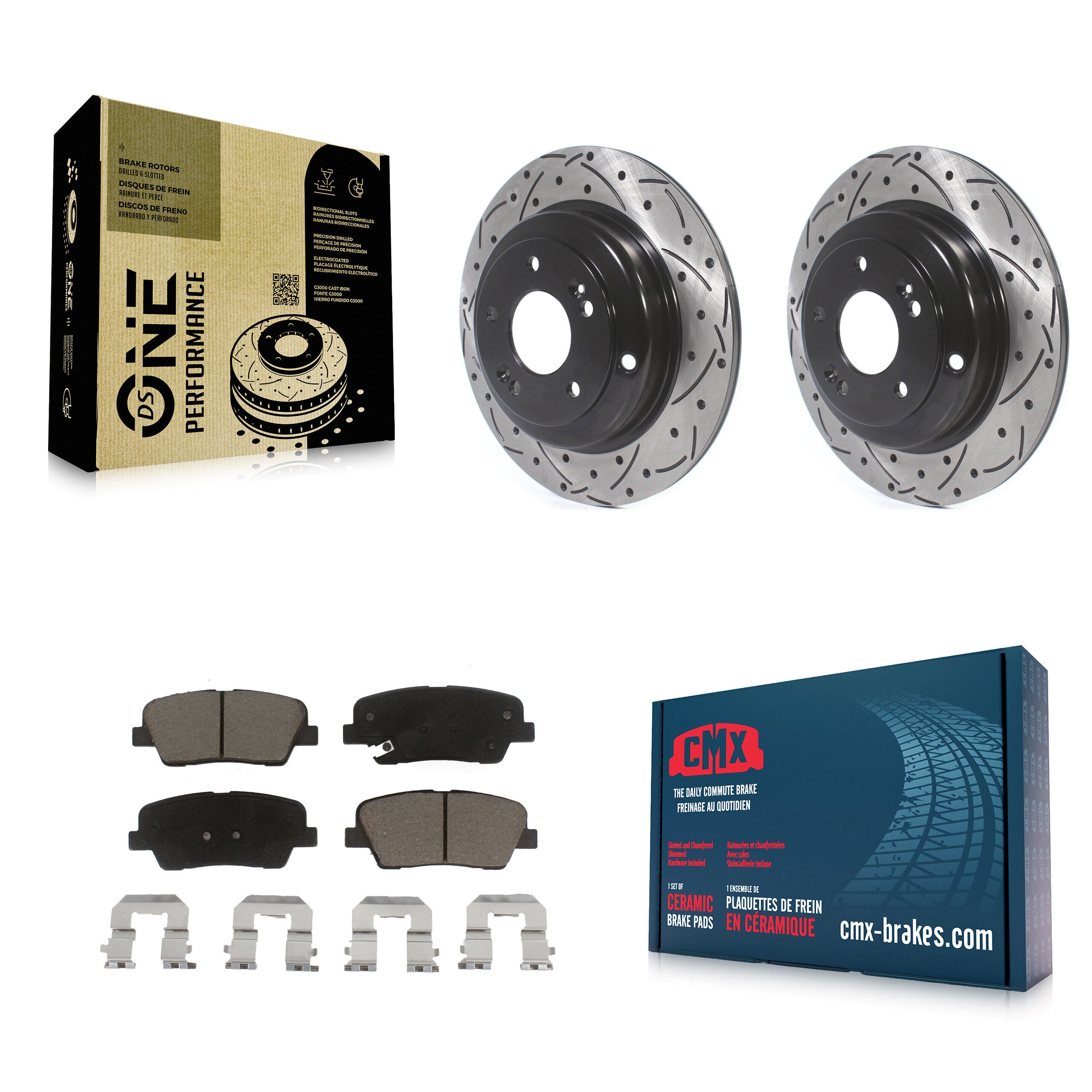 Transit Auto KDC-100777 Disc Brake Kit for 2010-2016 Hyundai Genesis Coupe - Rear product image