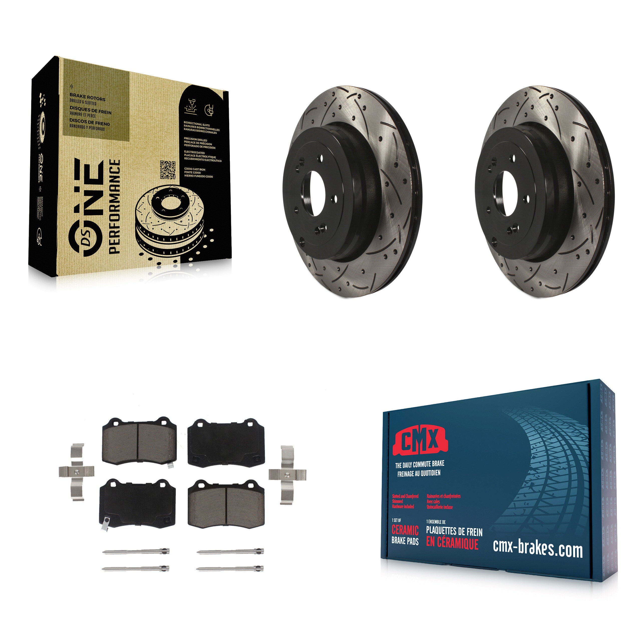Transit Auto KDC-100778 Disc Brake Kit for 2010-2016 Hyundai Genesis Coupe - Rear product image