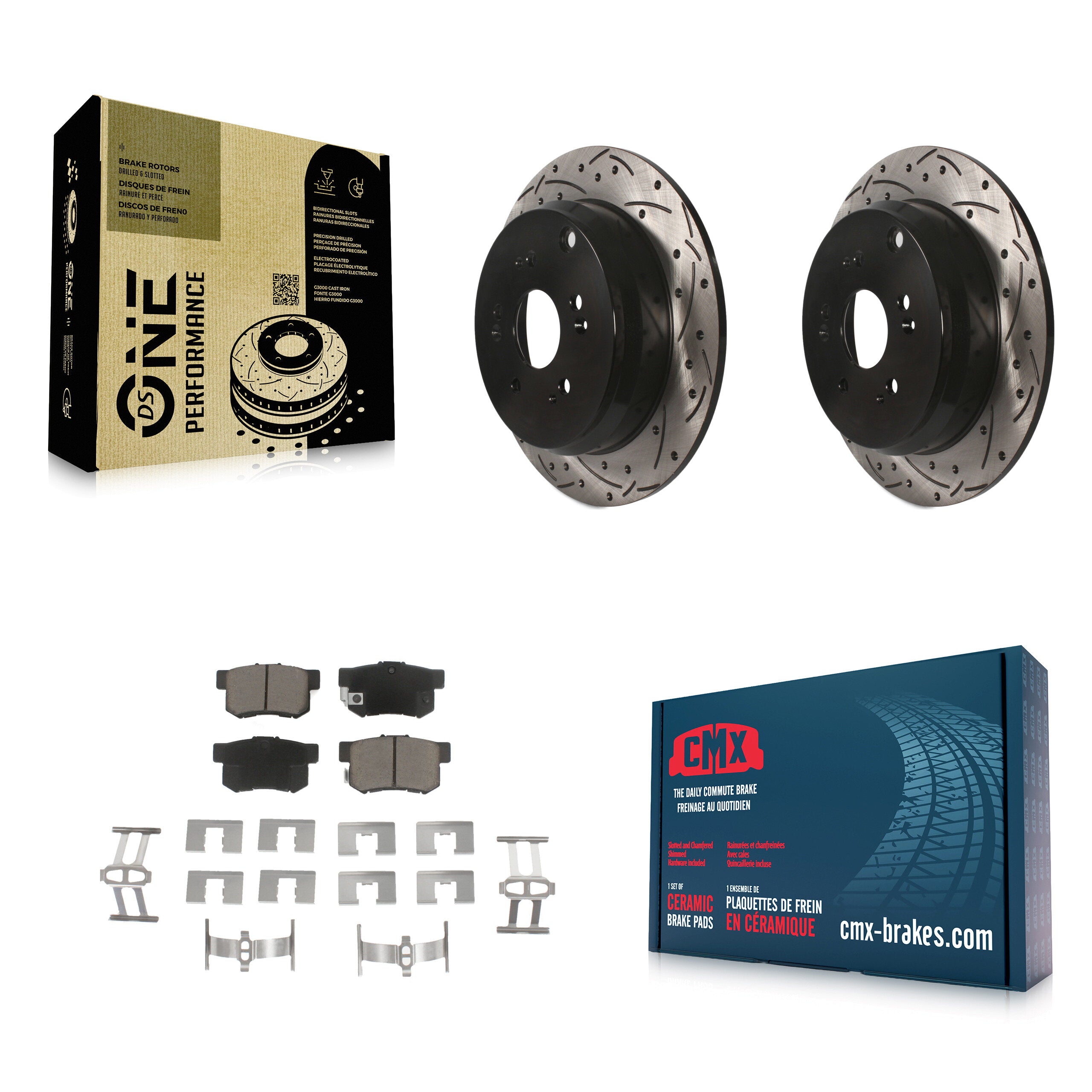 Transit Auto KDC-100780 Disc Brake Kit for 2007-2012 Acura RDX - Rear product image