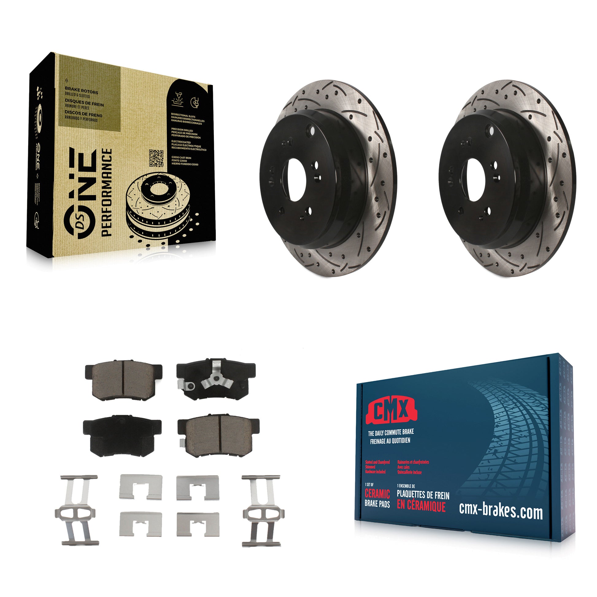 Transit Auto KDC-100781 Disc Brake Kit for 2005-2018 Acura RDX, Honda CR-V - Rear product image
