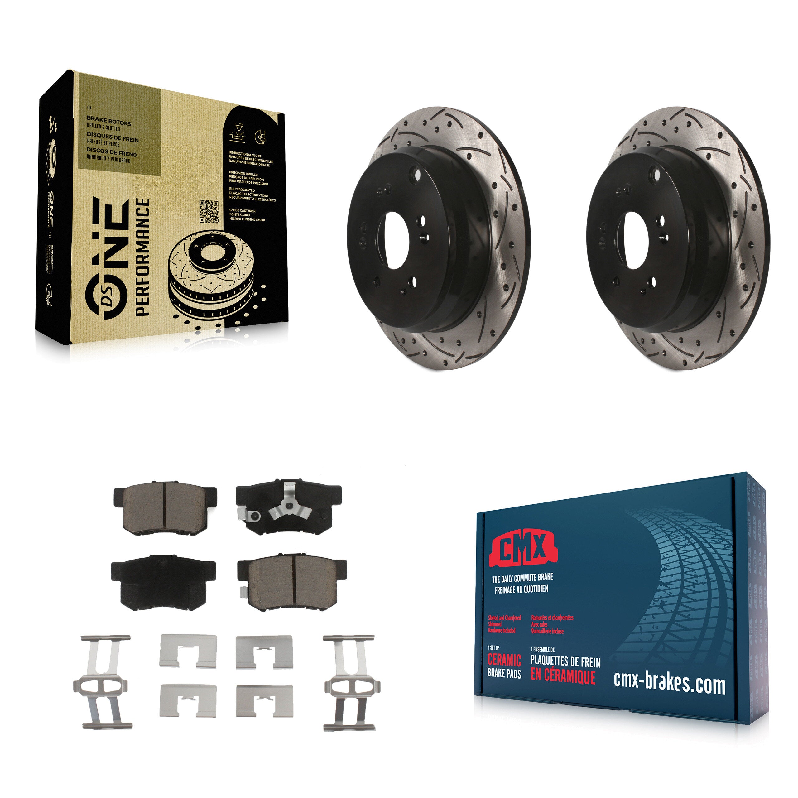 Transit Auto KDC-100781 Disc Brake Kit for 2005-2018 Acura RDX, Honda CR-V - Rear product image