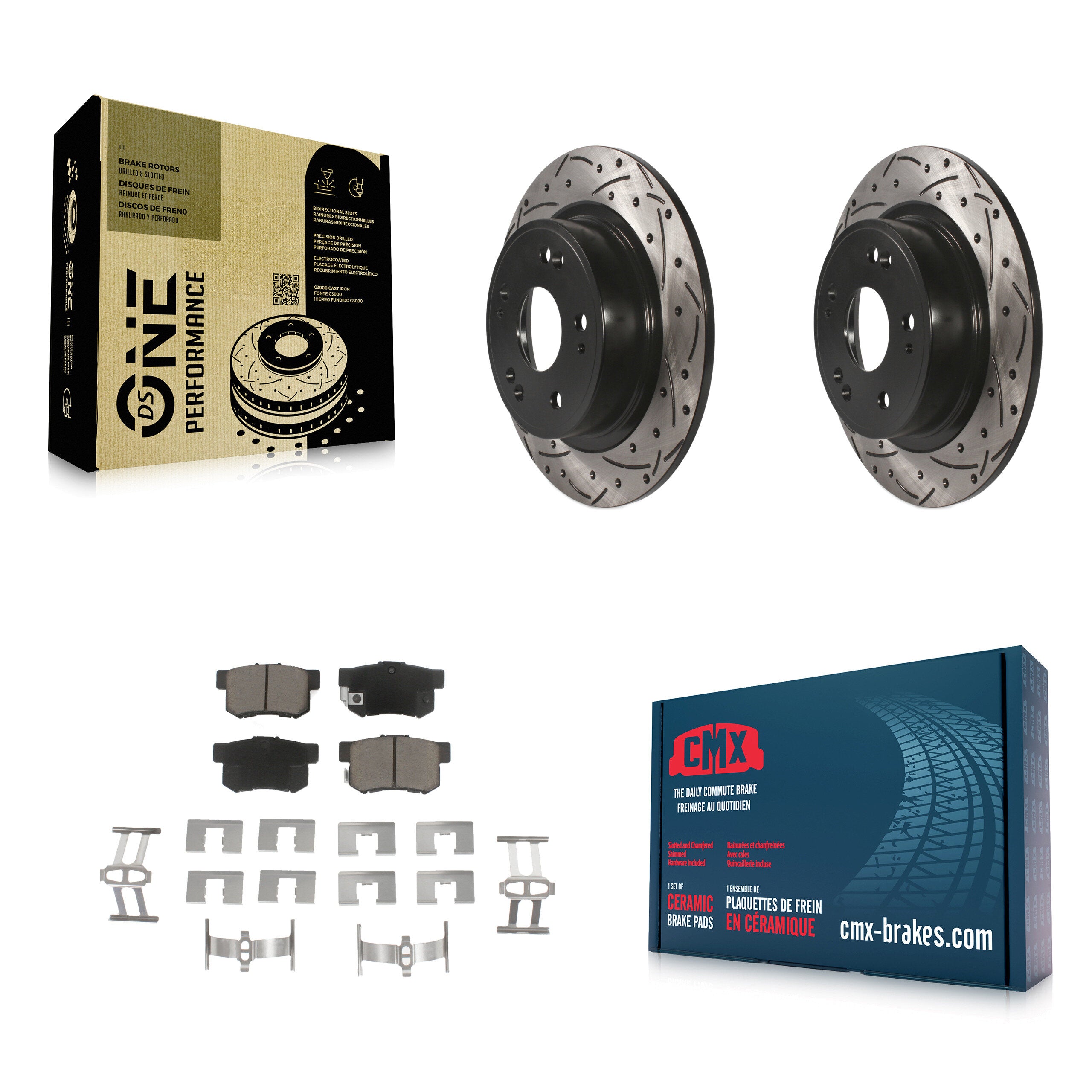 Transit Auto KDC-100783 Disc Brake Kit for 2005-2022 Acura ILX, Honda Accord - Rear product image