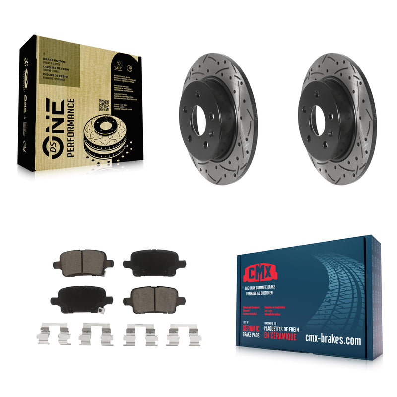 Transit Auto KDC-100792 Disc Brake Kit for 2016-2023 Chevrolet Bolt EUV, Chevrolet Bolt EV, Chevrolet Cruze & more - Rear product image