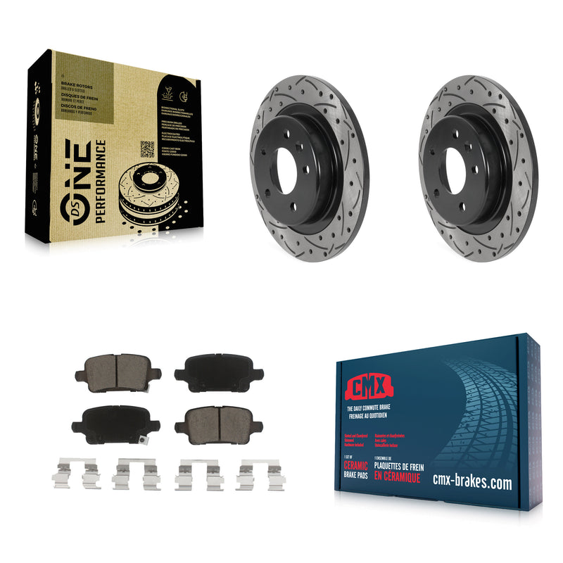Transit Auto KDC-100793 Disc Brake Kit for 2016-2020 Buick Regal Sportback, Buick Regal TourX, Chevrolet Equinox & more - Rear product image
