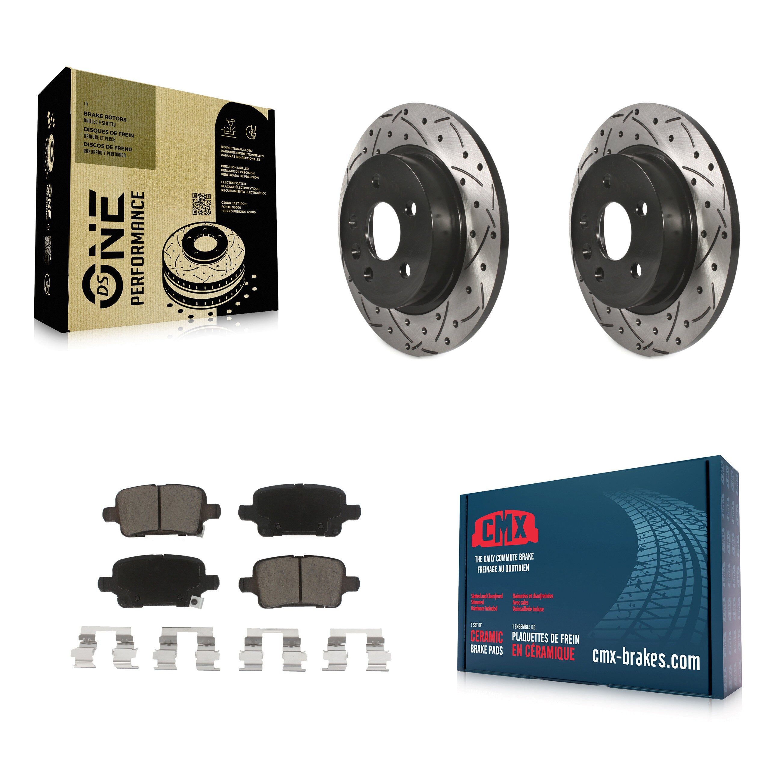 Transit Auto KDC-100794 Disc Brake Kit for 2016 Chevrolet Cruze - Rear product image