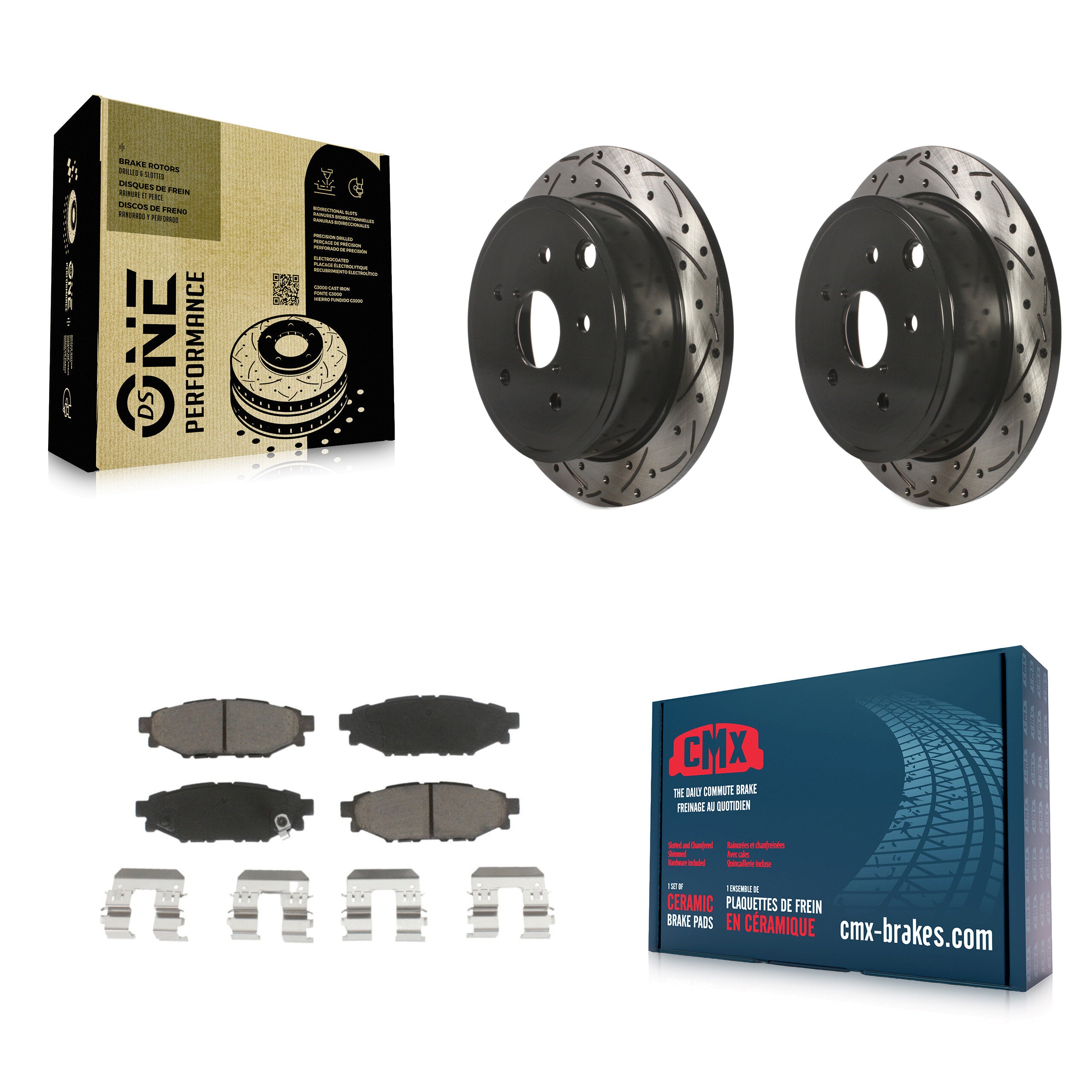 Transit Auto KDC-100800 Disc Brake Kit for 2015-2019 Subaru WRX - Rear product image