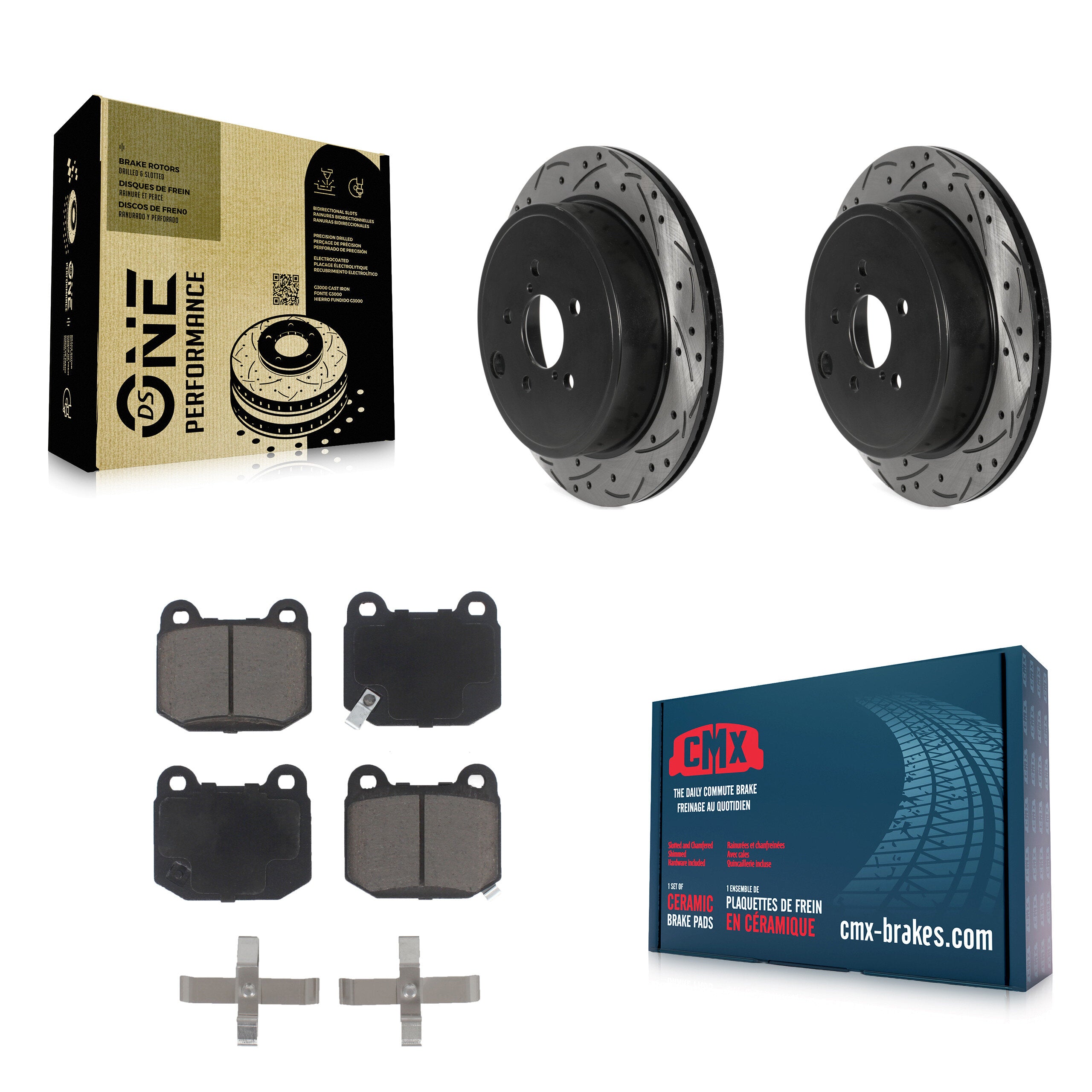 Transit Auto KDC-100814 Disc Brake Kit for 2017-2019 Toyota 86, Subaru BRZ - Rear product image