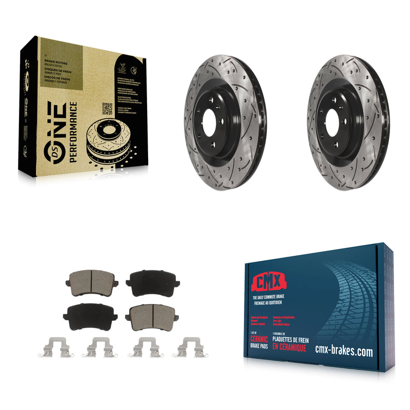 Transit Auto KDC-100816 Disc Brake Kit for 2011-2017 Audi Q5, Audi SQ5, Audi A4 Quattro & more - Rear product image