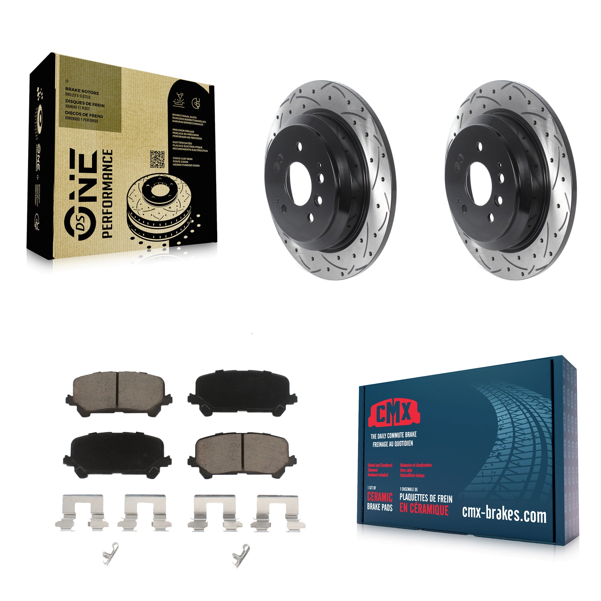 Transit Auto KDC-100817 Disc Brake Kit for 2016-2024 Honda Passport, Honda Ridgeline, Honda Pilot - Rear product image