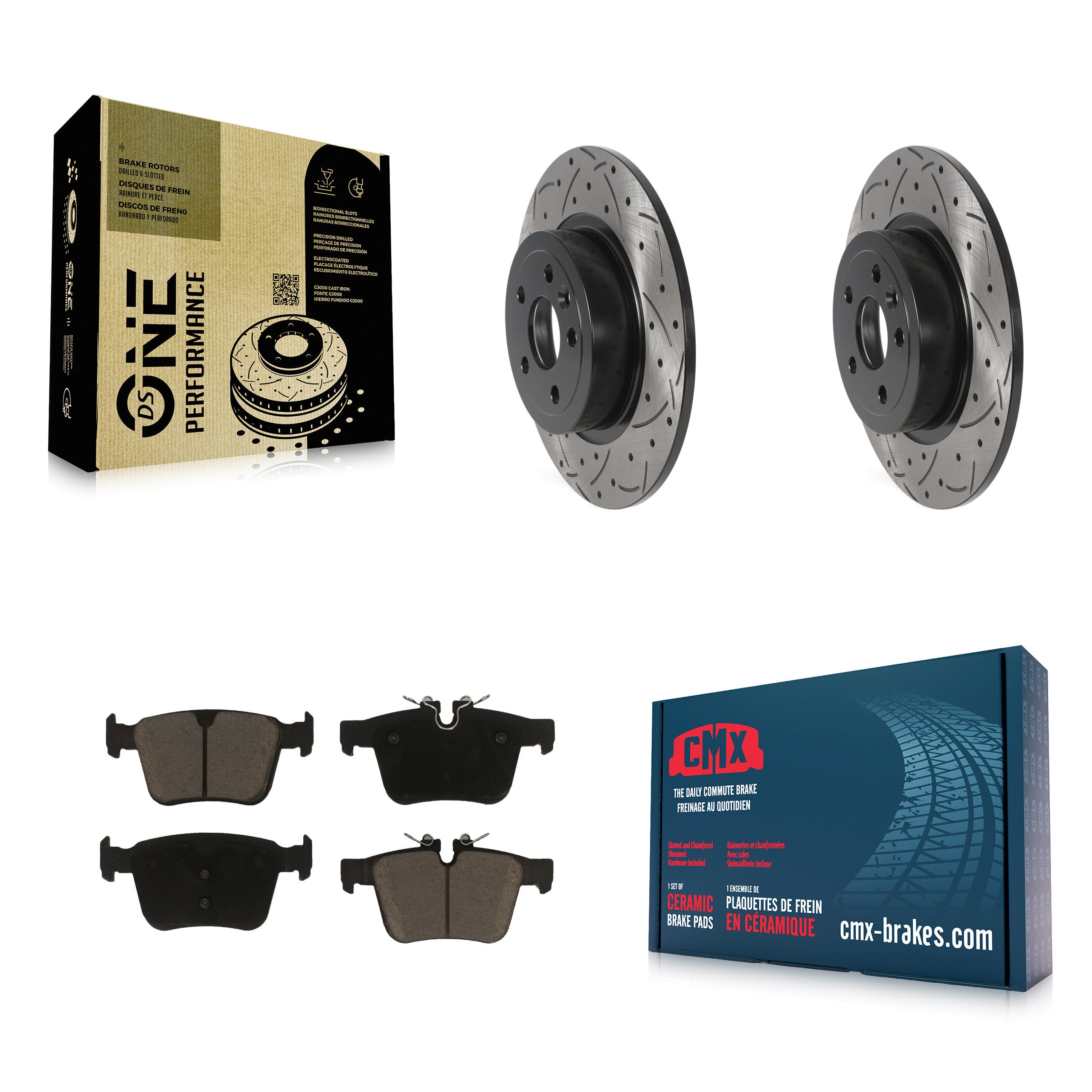 Transit Auto KDC-100821 Disc Brake Kit for 2016-2019 Land Rover Range Rover Evoque - Rear product image
