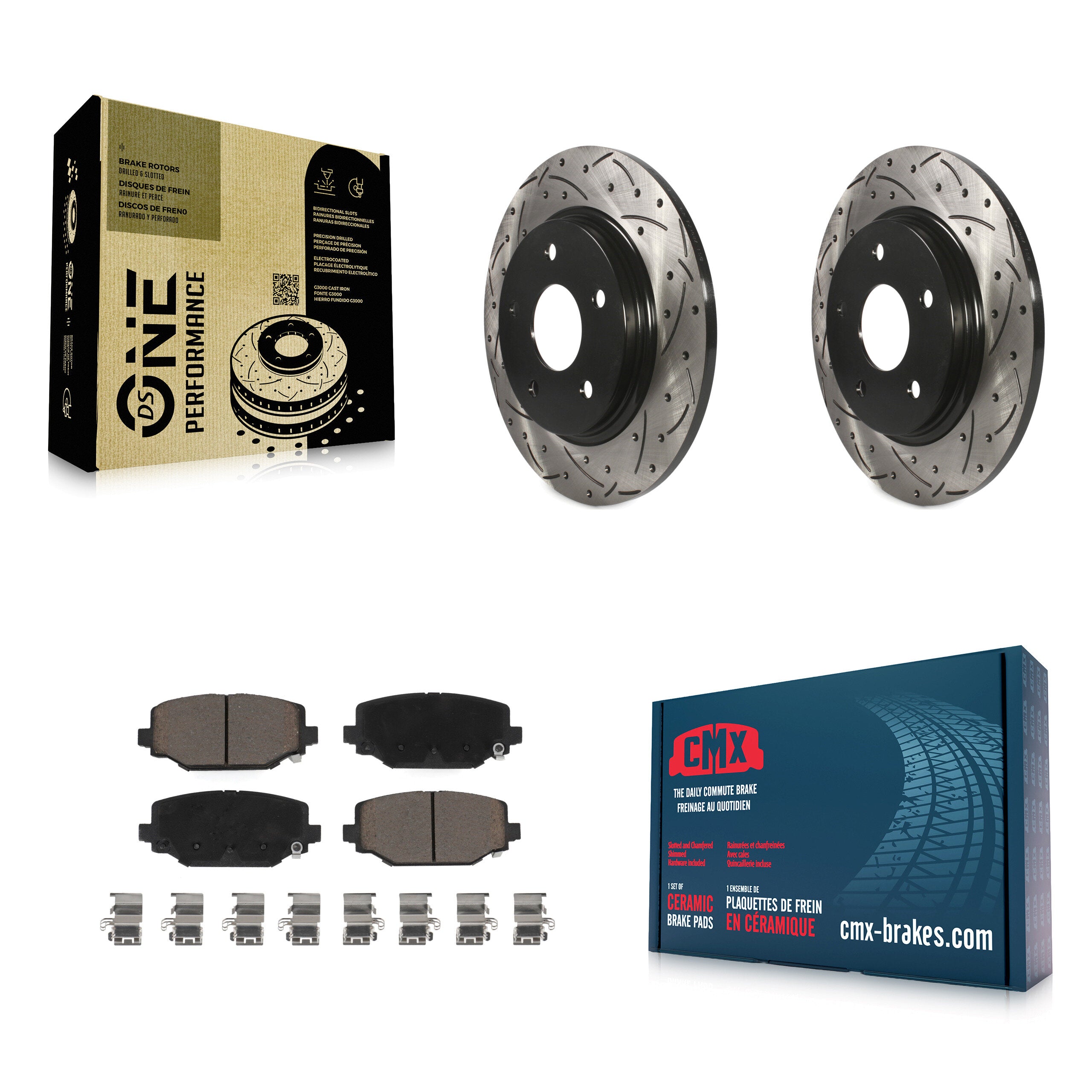 Transit Auto KDC-100826 Disc Brake Kit for 2017-2018 Dodge Grand Caravan - Rear product image