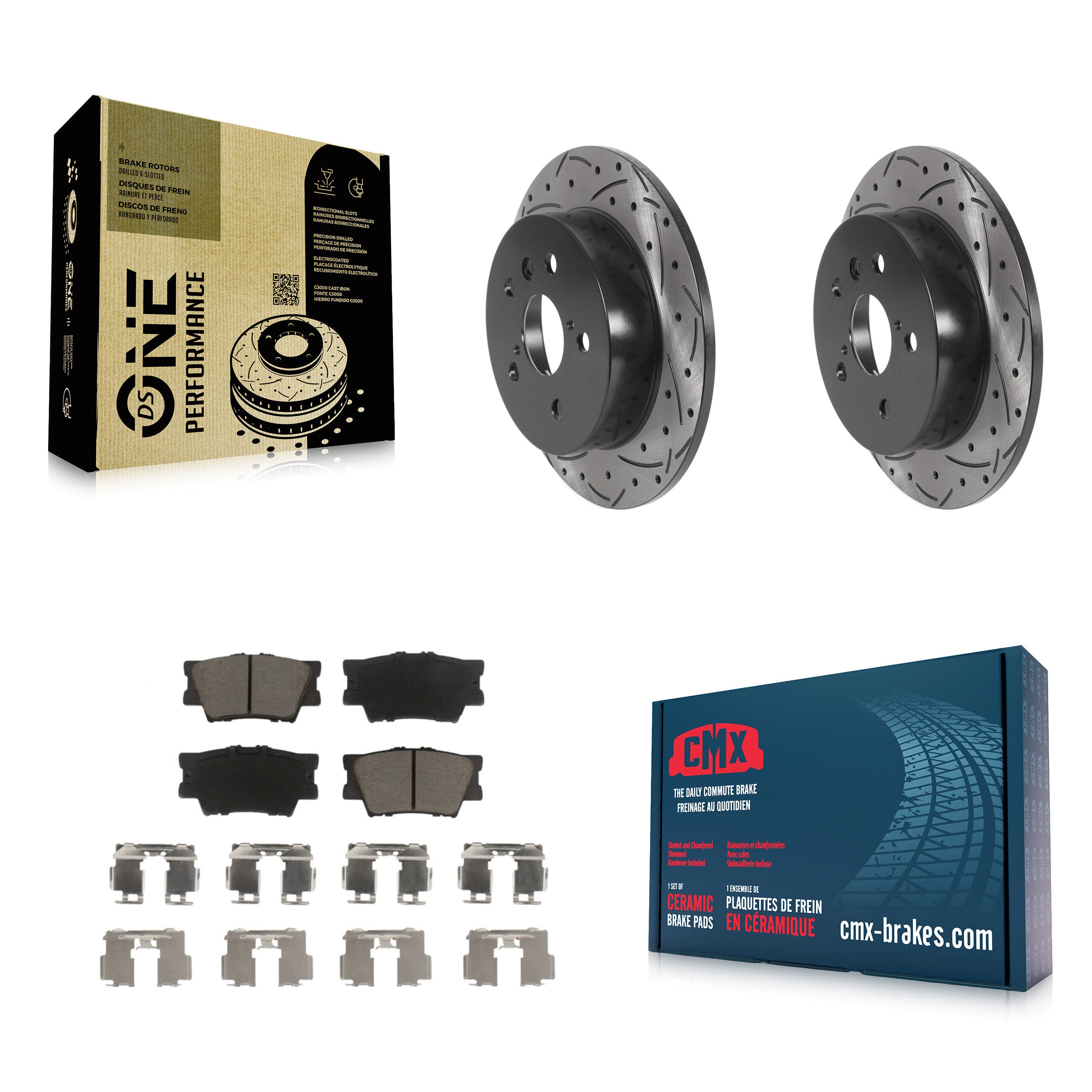 Transit Auto KDC-100837 Disc Brake Kit for 2018-2024 Toyota Camry - Rear product image