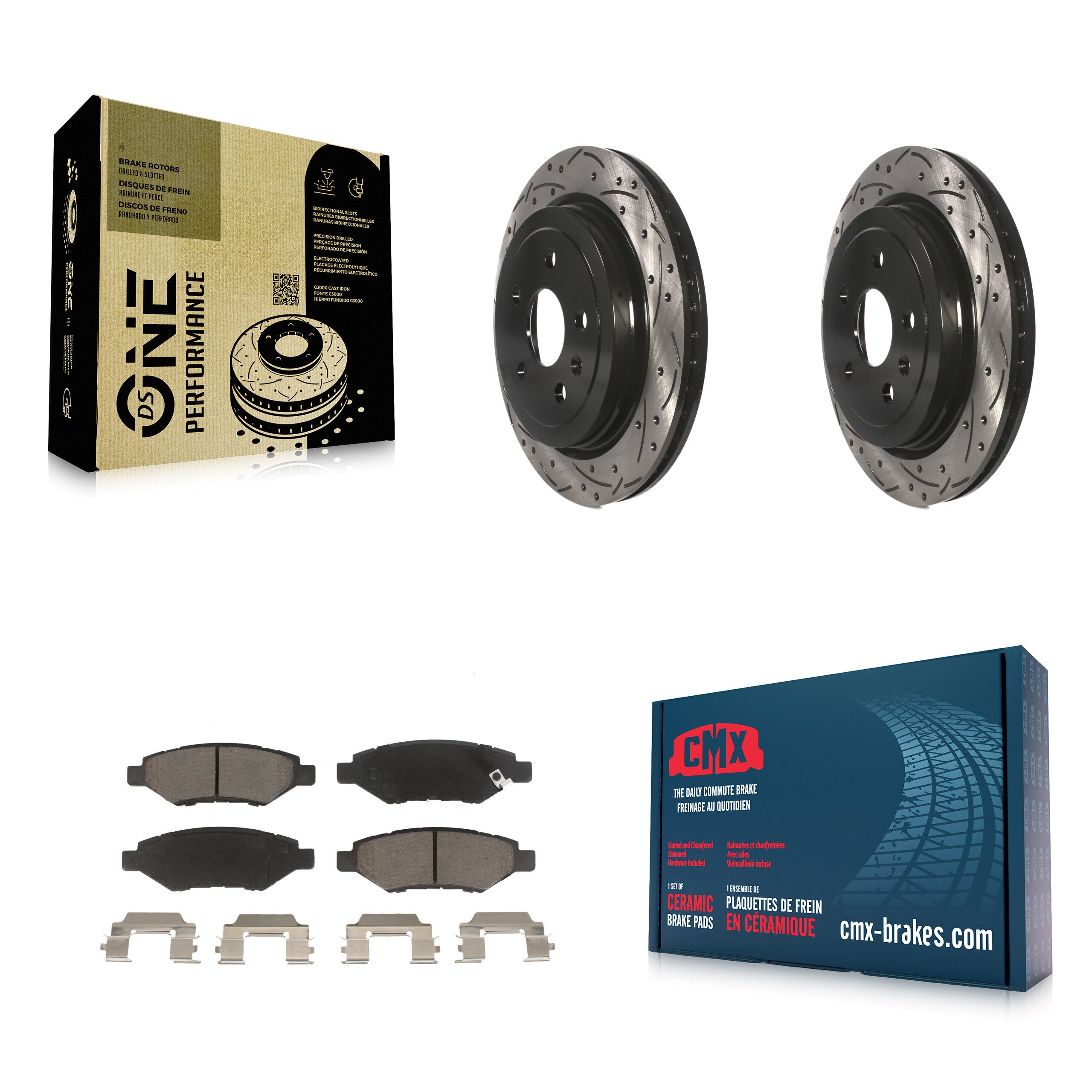 Transit Auto KDC-100851 Disc Brake Kit for 2008-2015 Cadillac CTS, Chevrolet Camaro - Rear product image
