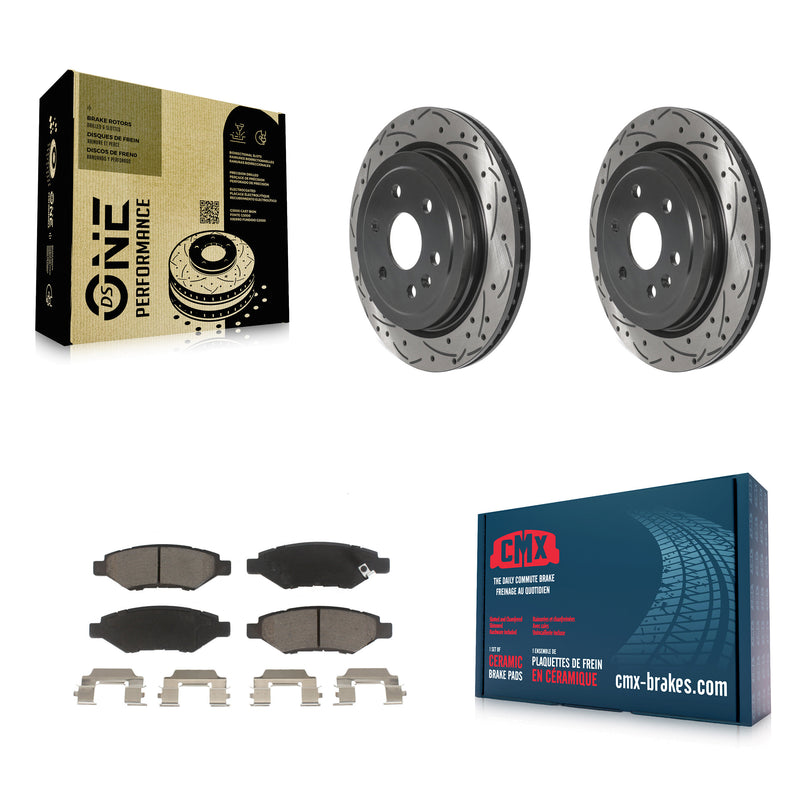 Transit Auto KDC-100852 Disc Brake Kit for 2010-2016 Saab 9-4X, Cadillac SRX - Rear product image