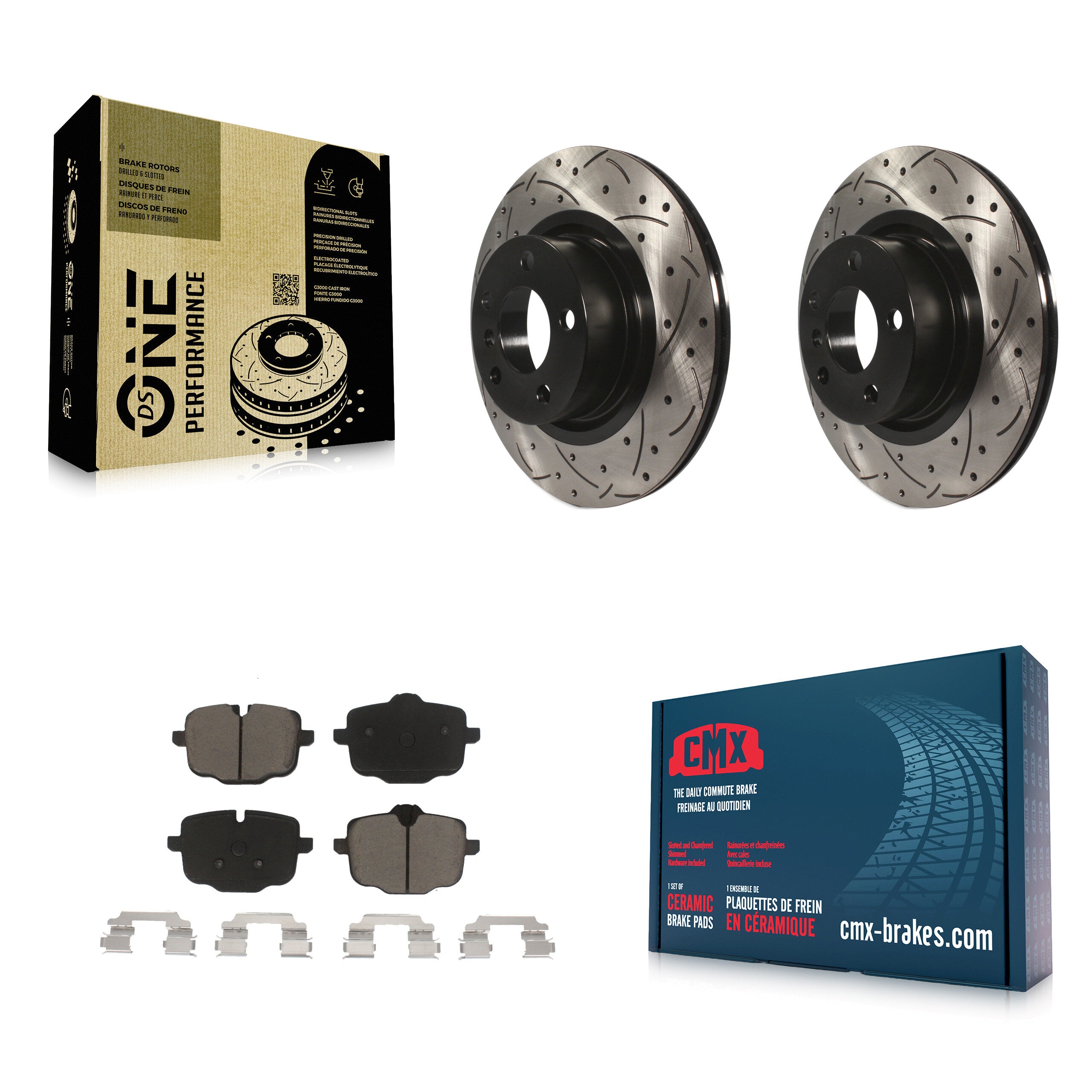 Transit Auto KDC-100856 Disc Brake Kit for 2012 BMW X3 - Rear product image