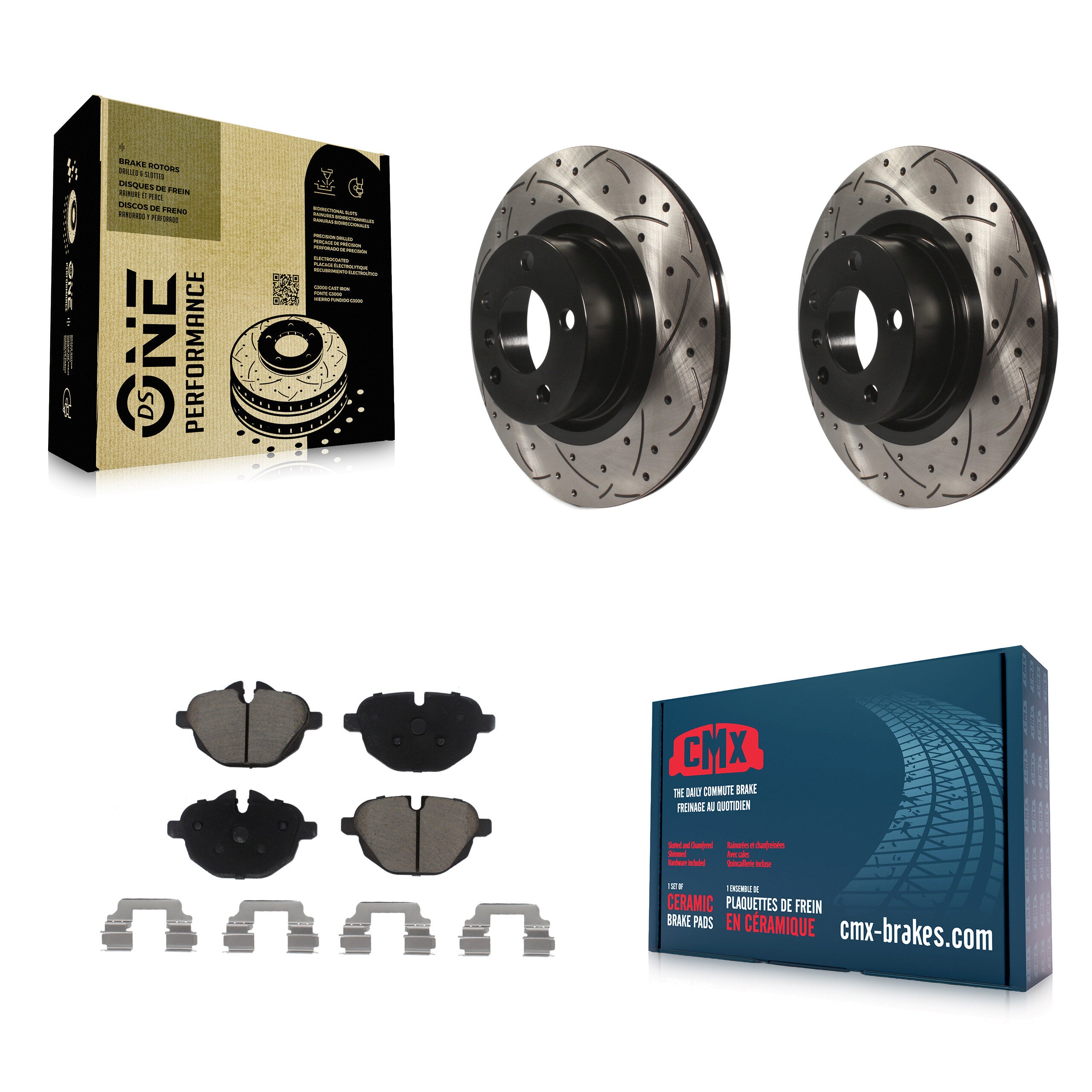 Transit Auto KDC-100857 Disc Brake Kit for 2011-2018 BMW X4, BMW X3 - Rear product image