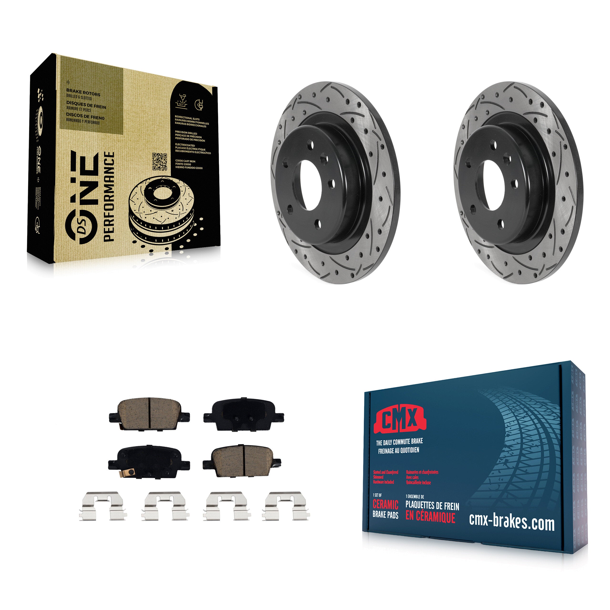 Transit Auto KDC-100858 Disc Brake Kit for 2016-2022 Chevrolet Malibu - Rear product image