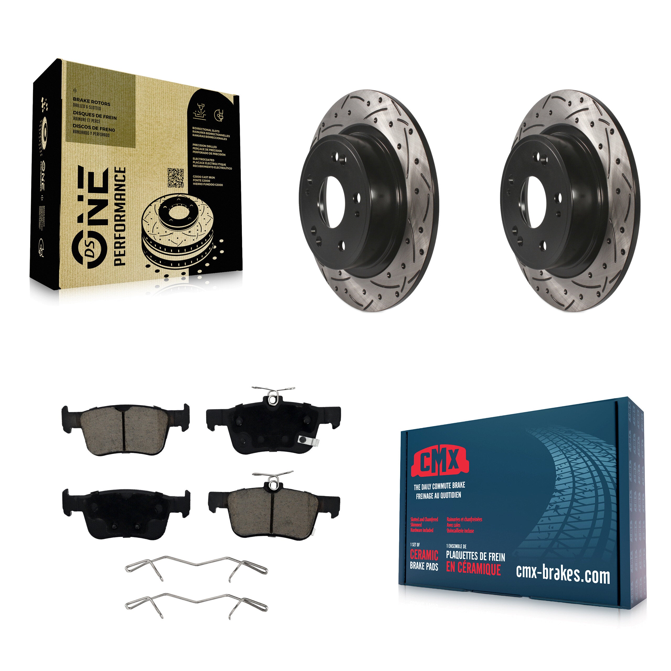 Transit Auto KDC-100860 Disc Brake Kit for 2018-2024 Honda Accord - Rear product image