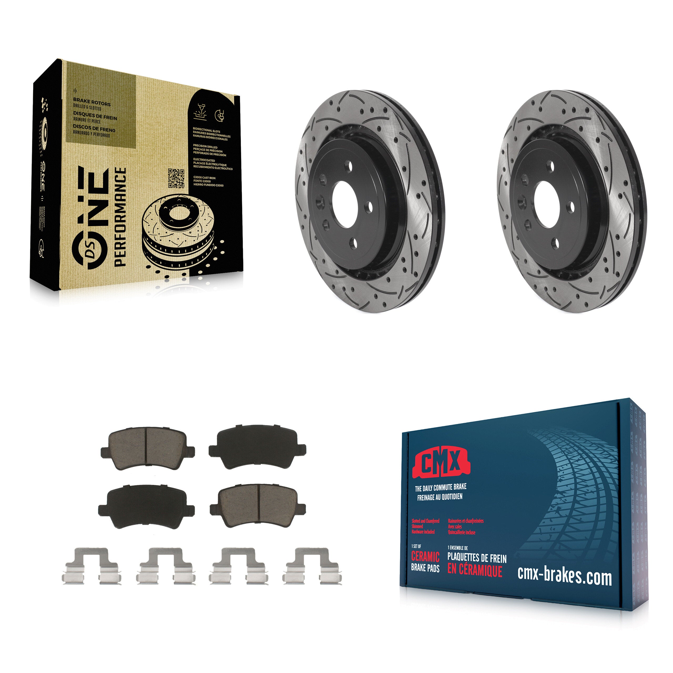Transit Auto KDC-100866 Disc Brake Kit for 2007-2018 Volvo S60, Volvo V60, Volvo S80 & more - Rear product image