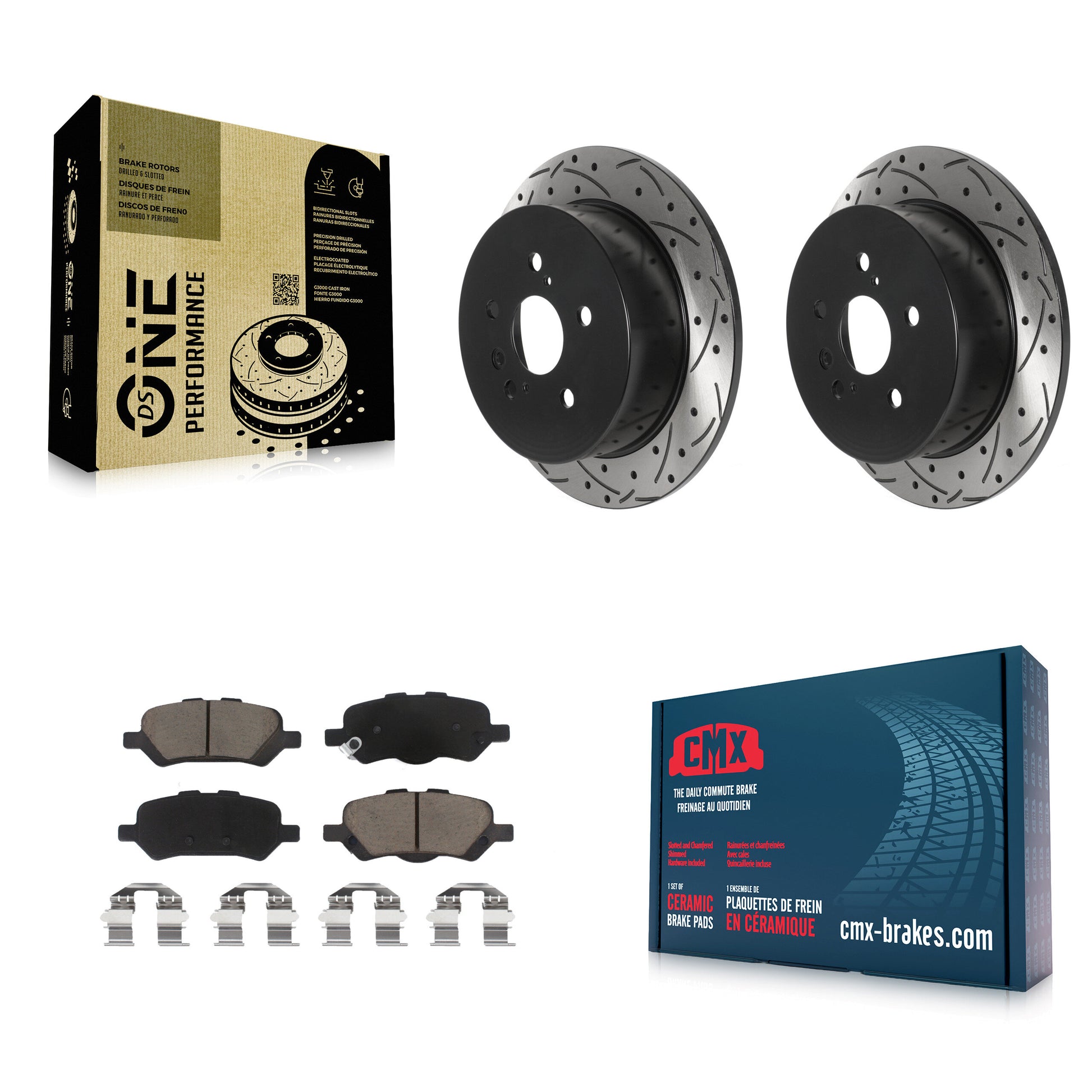 Transit Auto KDC-100867 Disc Brake Kit for 2009-2016 Toyota Venza - Rear product image