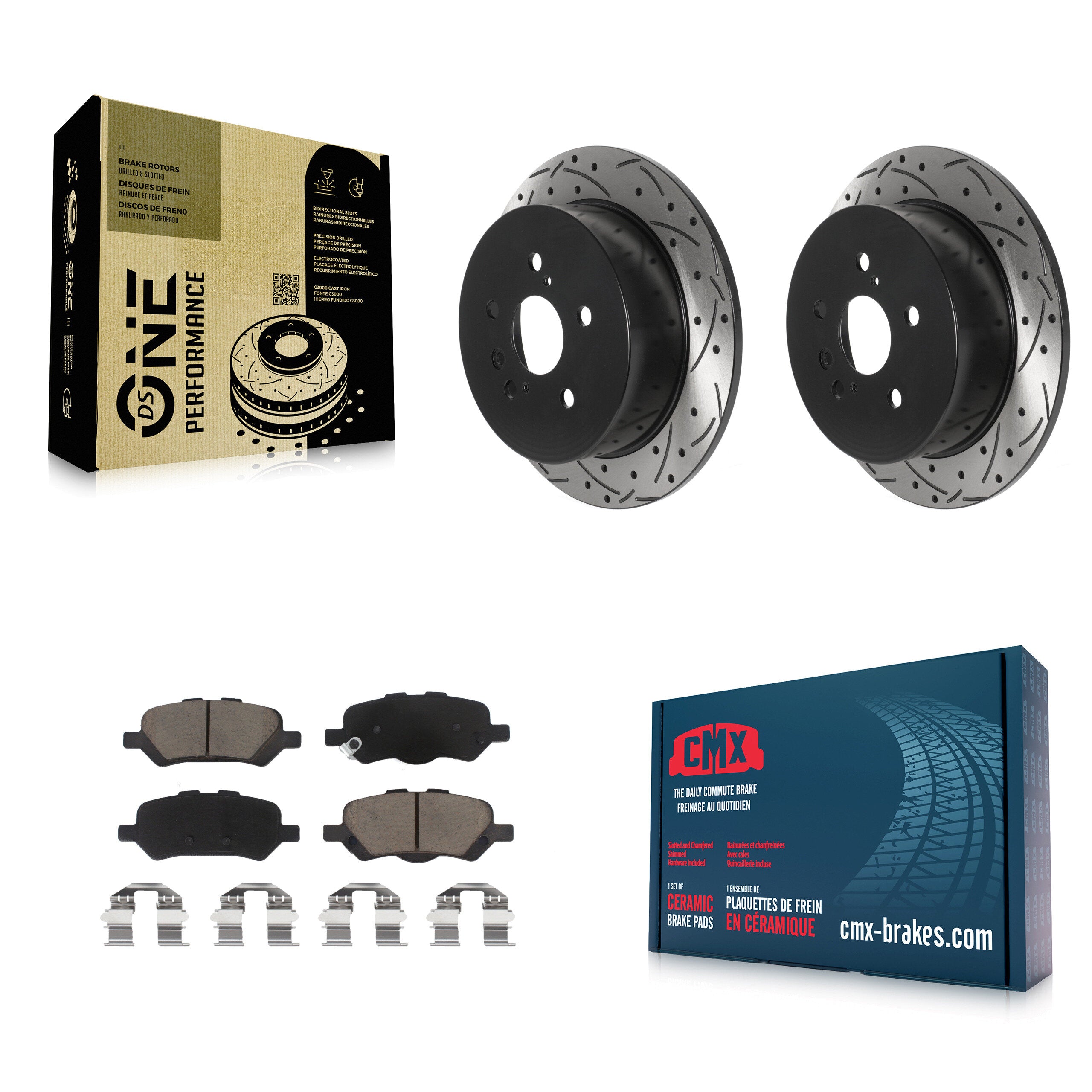Transit Auto KDC-100867 Disc Brake Kit for 2009-2016 Toyota Venza - Rear product image