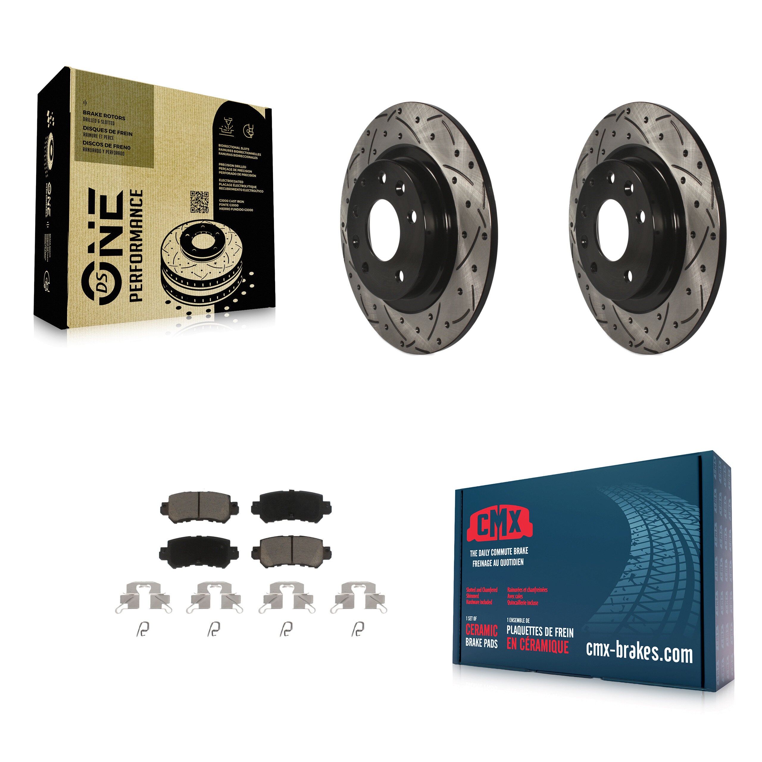 Transit Auto KDC-100868 Disc Brake Kit for 2016-2018 Mazda CX-3 - Rear product image