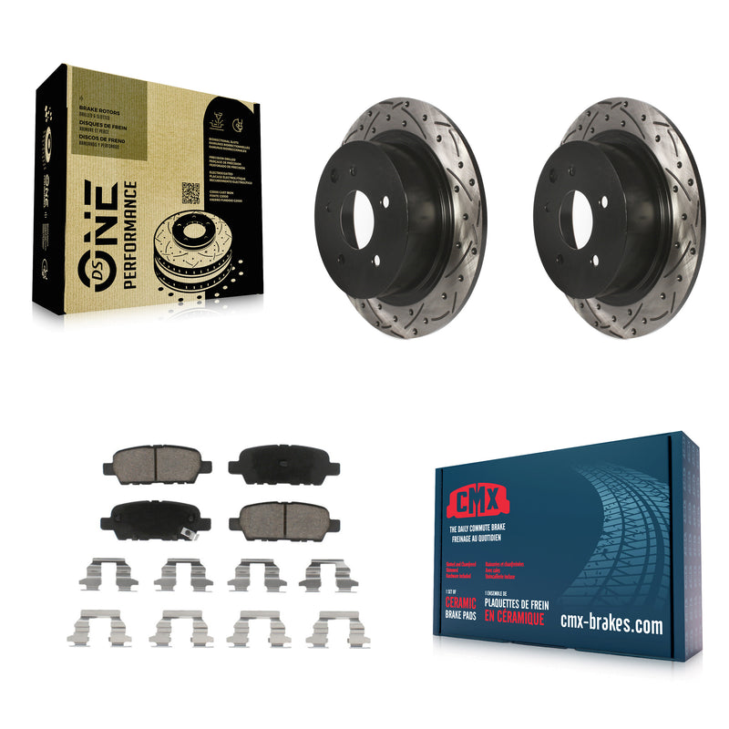 Transit Auto KDC-100880 Disc Brake Kit for 2002-2023 Nissan Altima, Nissan Juke, Nissan Sentra & more - Rear product image
