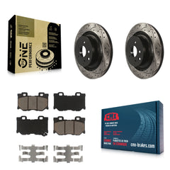 Transit Auto KDC-100882 Disc Brake Kit for 2009-2020 INFINITI Q60, INFINITI G37, Nissan 370Z - Rear product image
