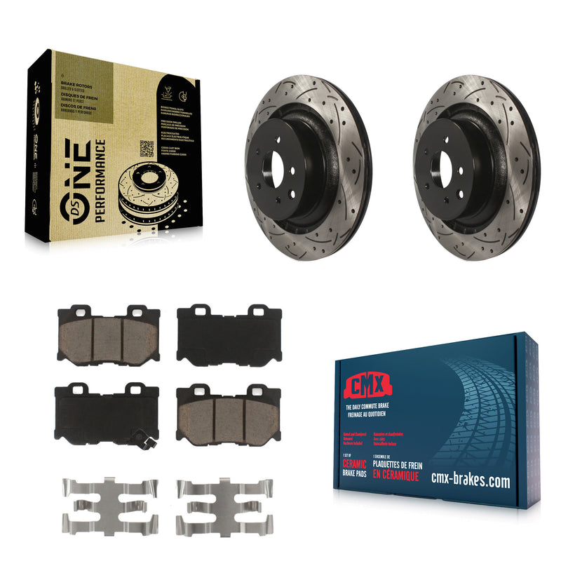 Transit Auto KDC-100882 Disc Brake Kit for 2009-2020 INFINITI Q60, INFINITI G37, Nissan 370Z - Rear product image