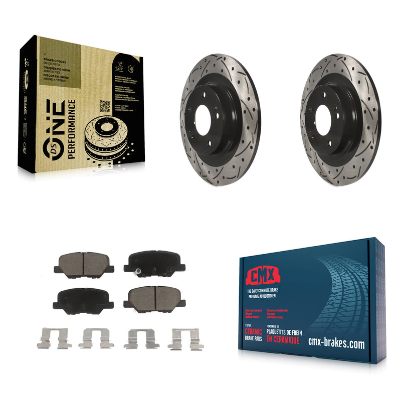 Transit Auto KDC-100886 Disc Brake Kit for 2013-2024 Mitsubishi Outlander PHEV, Mitsubishi Outlander, Mitsubishi Outlander Sport & more - Rear product image
