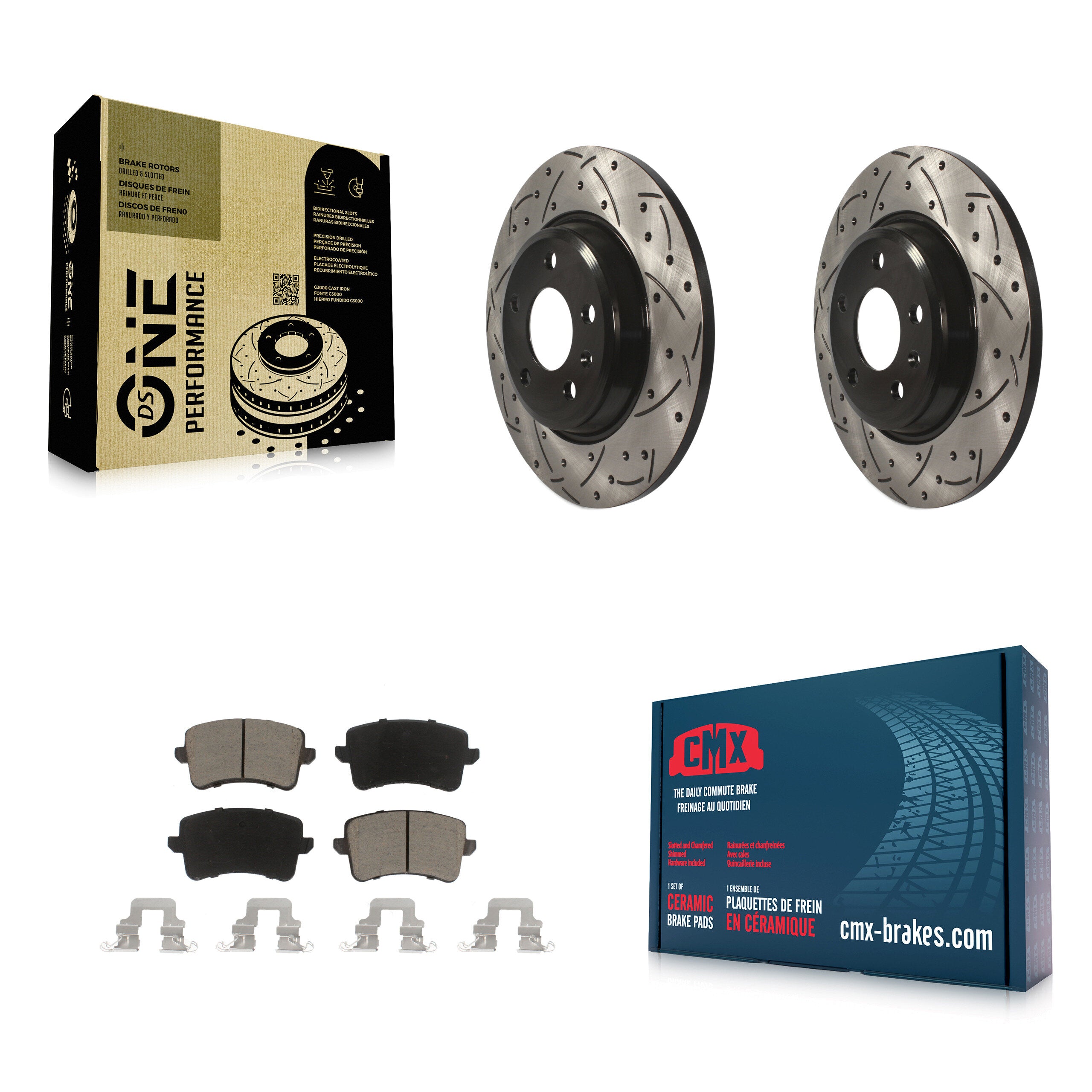Transit Auto KDC-100892 Disc Brake Kit for 2008-2017 Audi Q5, Audi A4 allroad, Audi A4 Quattro & more - Rear product image