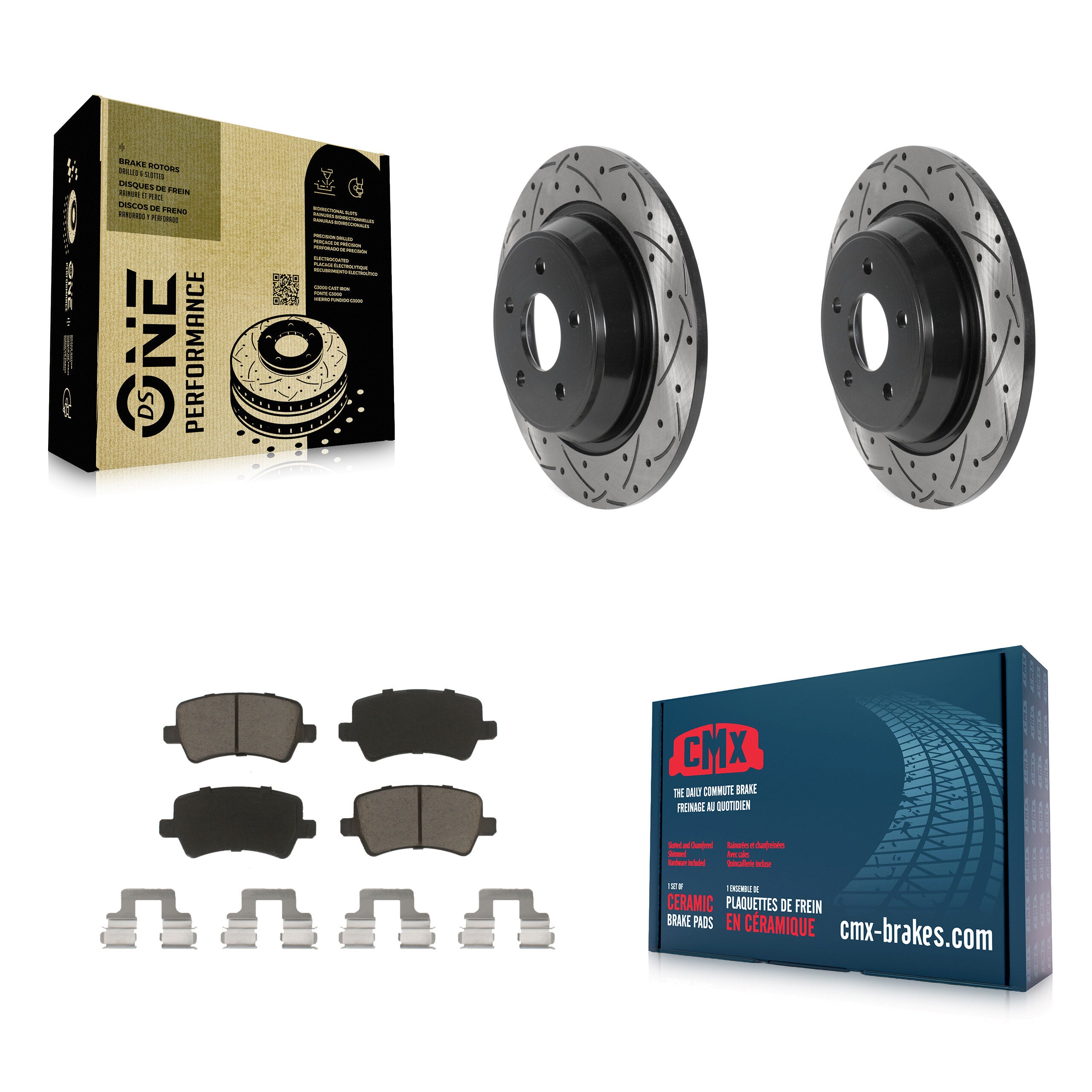 Transit Auto KDC-100897 Disc Brake Kit for 2012-2015 Land Rover Range Rover Evoque - Rear product image
