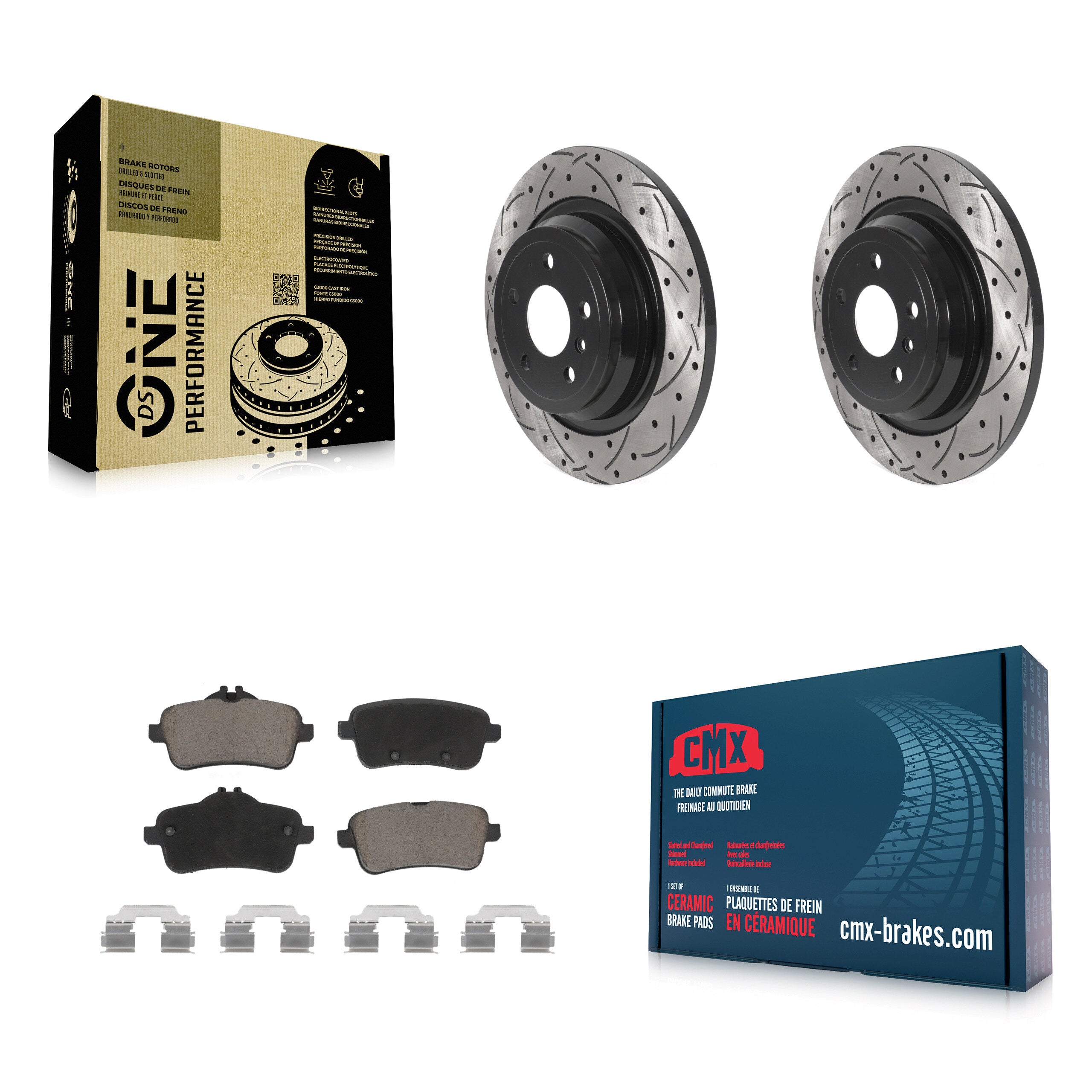 Transit Auto KDC-100901 Disc Brake Kit for 2012-2018 Mercedes-Benz GLE300d, Mercedes-Benz GLE350, Mercedes-Benz ML250 & more - Rear product image