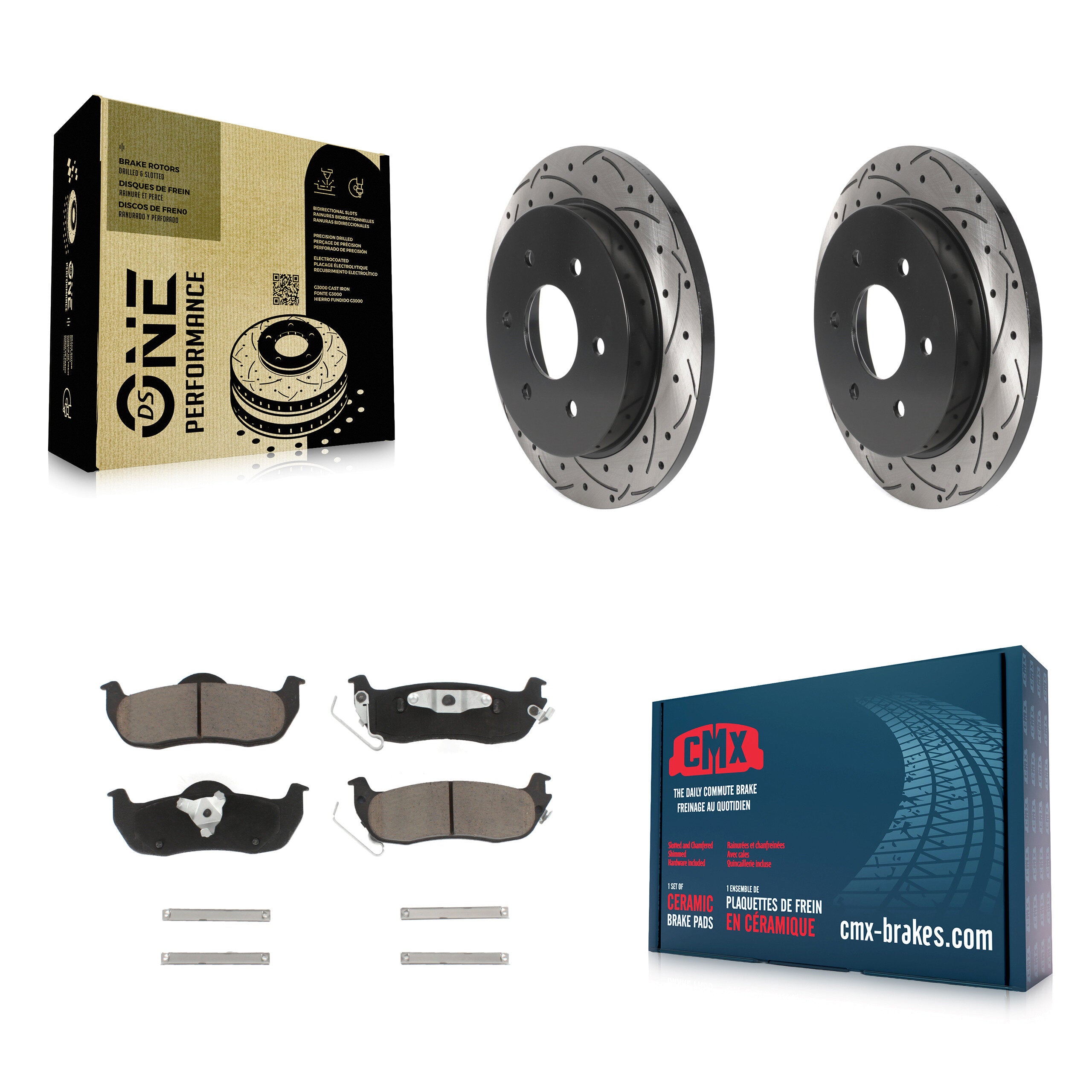 Transit Auto KDC-100902 Disc Brake Kit for 2004-2015 Nissan Armada, INFINITI QX56, Nissan Pathfinder Armada & more - Rear product image