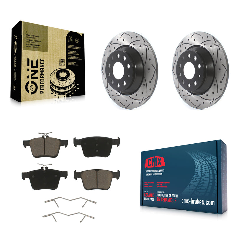 Transit Auto KDC-100907 Disc Brake Kit for 2016-2025 Audi Q3, Volkswagen Jetta, Audi TT Quattro & more - Rear product image