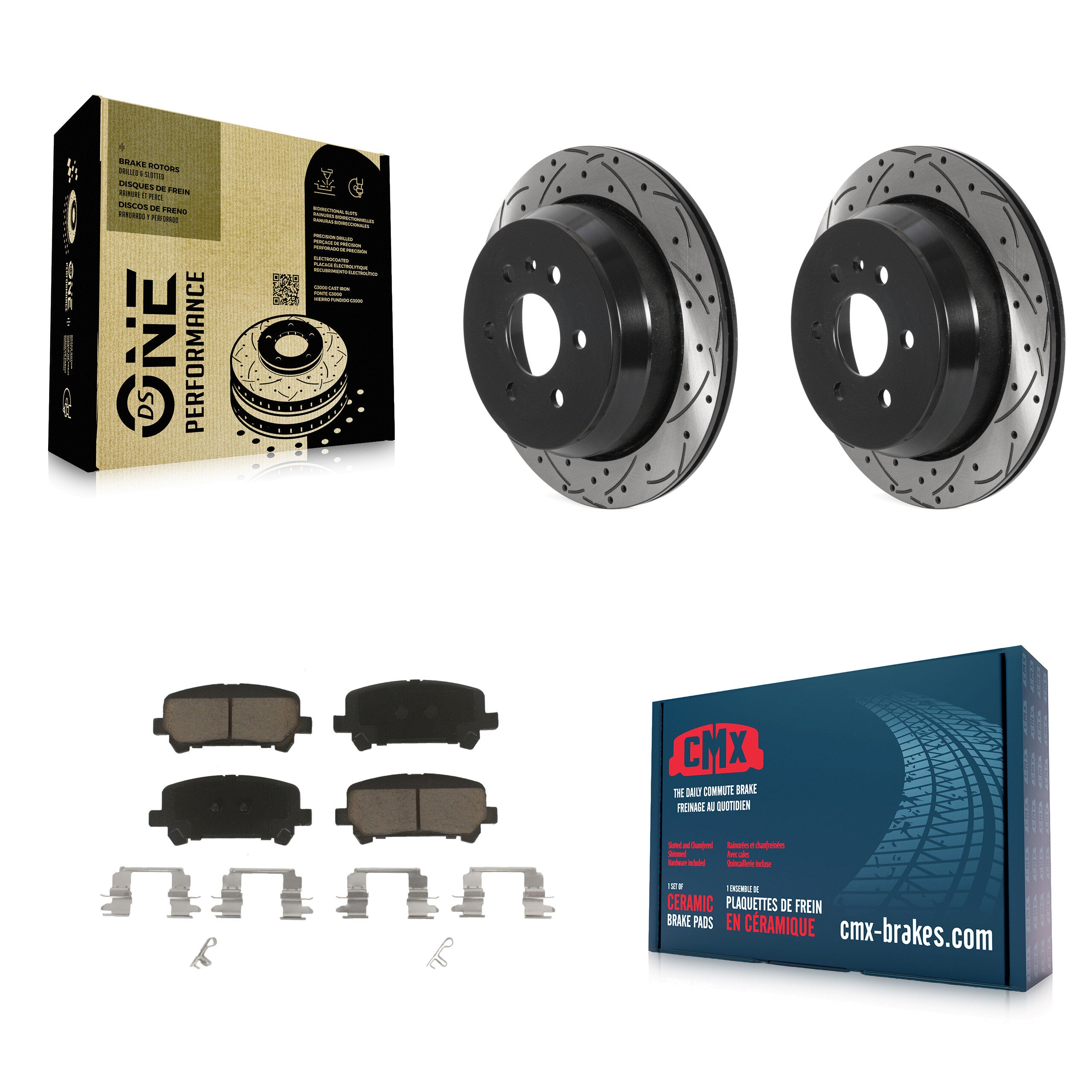 Transit Auto KDC-100921 Disc Brake Kit for 2015-2020 Chevrolet Colorado, GMC Canyon - Rear product image