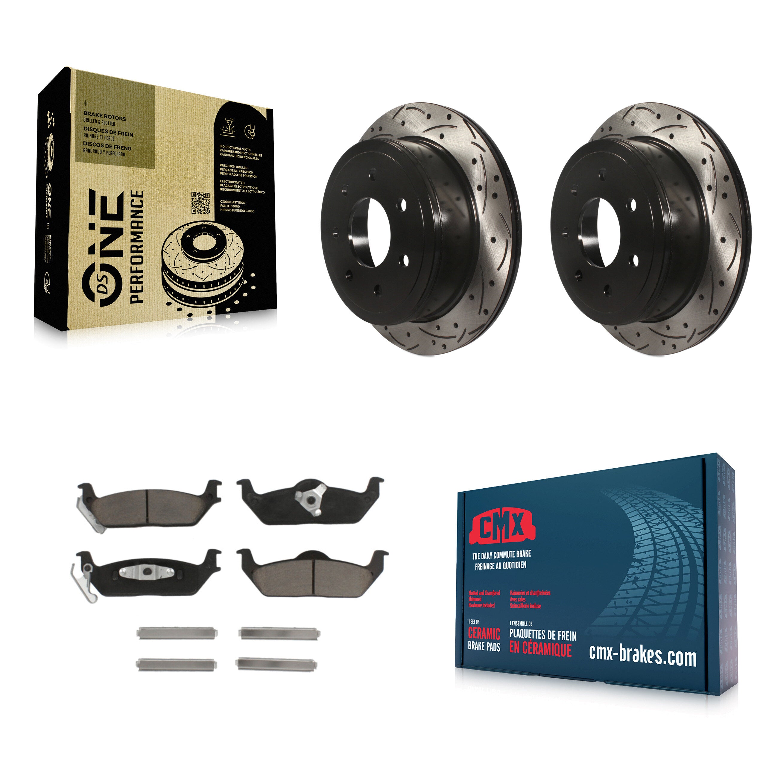 Transit Auto KDC-100925 Disc Brake Kit for 2004-2011 Lincoln Mark LT, Ford F-150 - Rear product image