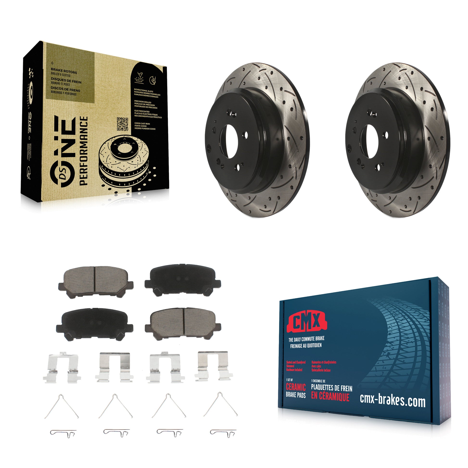 Transit Auto KDC-100926 Disc Brake Kit for 2007-2017 Honda Odyssey, Acura ZDX, Honda Pilot & more - Rear product image