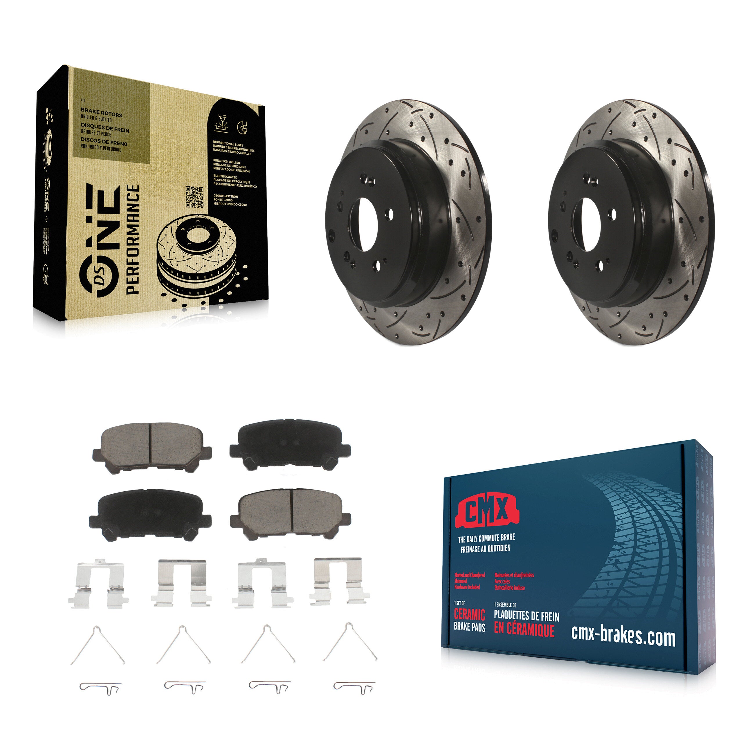 Transit Auto KDC-100926 Disc Brake Kit for 2007-2017 Honda Odyssey, Acura ZDX, Honda Pilot & more - Rear product image