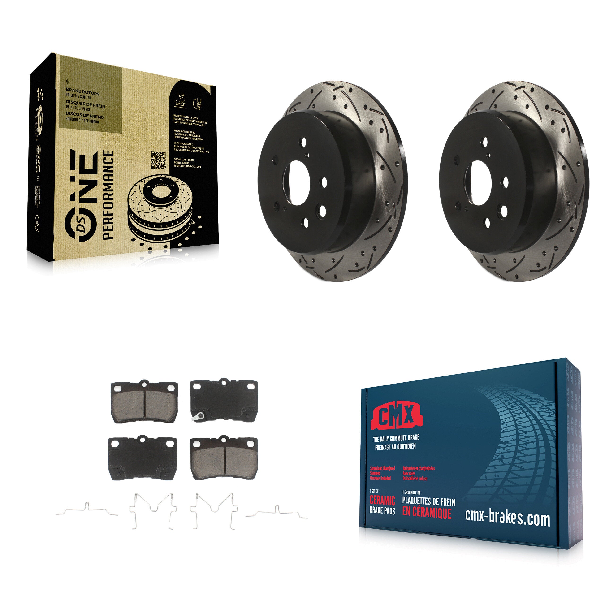 Transit Auto KDC-100930 Disc Brake Kit for 2006-2013 Lexus IS250 - Rear product image