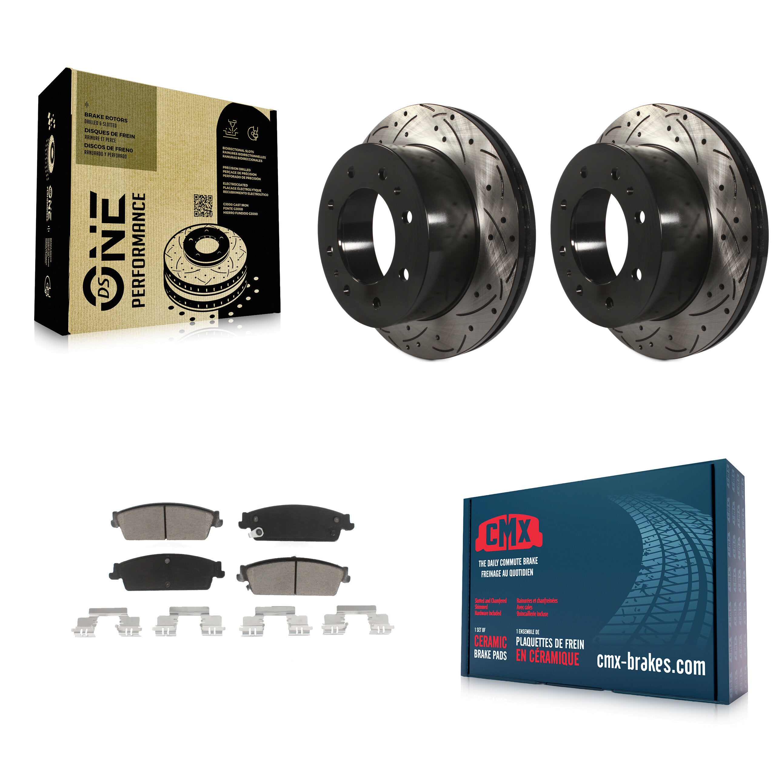 Transit Auto KDC-100933 Disc Brake Kit for 2011 Chevrolet Silverado 1500 - Rear product image