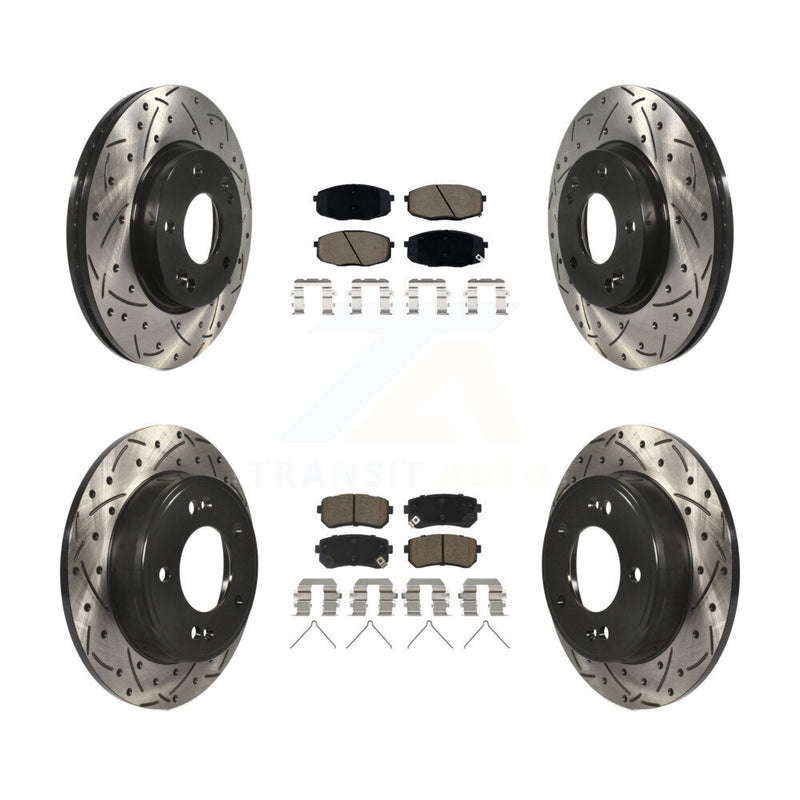 Transit Auto KDC-100938 Disc Brake Kit for 2018-2023 Hyundai Kona, Kia Seltos - Front and Rear product image