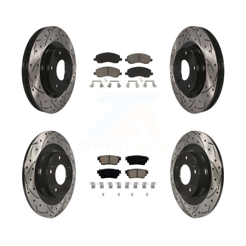 Transit Auto KDC-100940 Disc Brake Kit for 2017-2020 Mitsubishi Outlander - Front and Rear product image