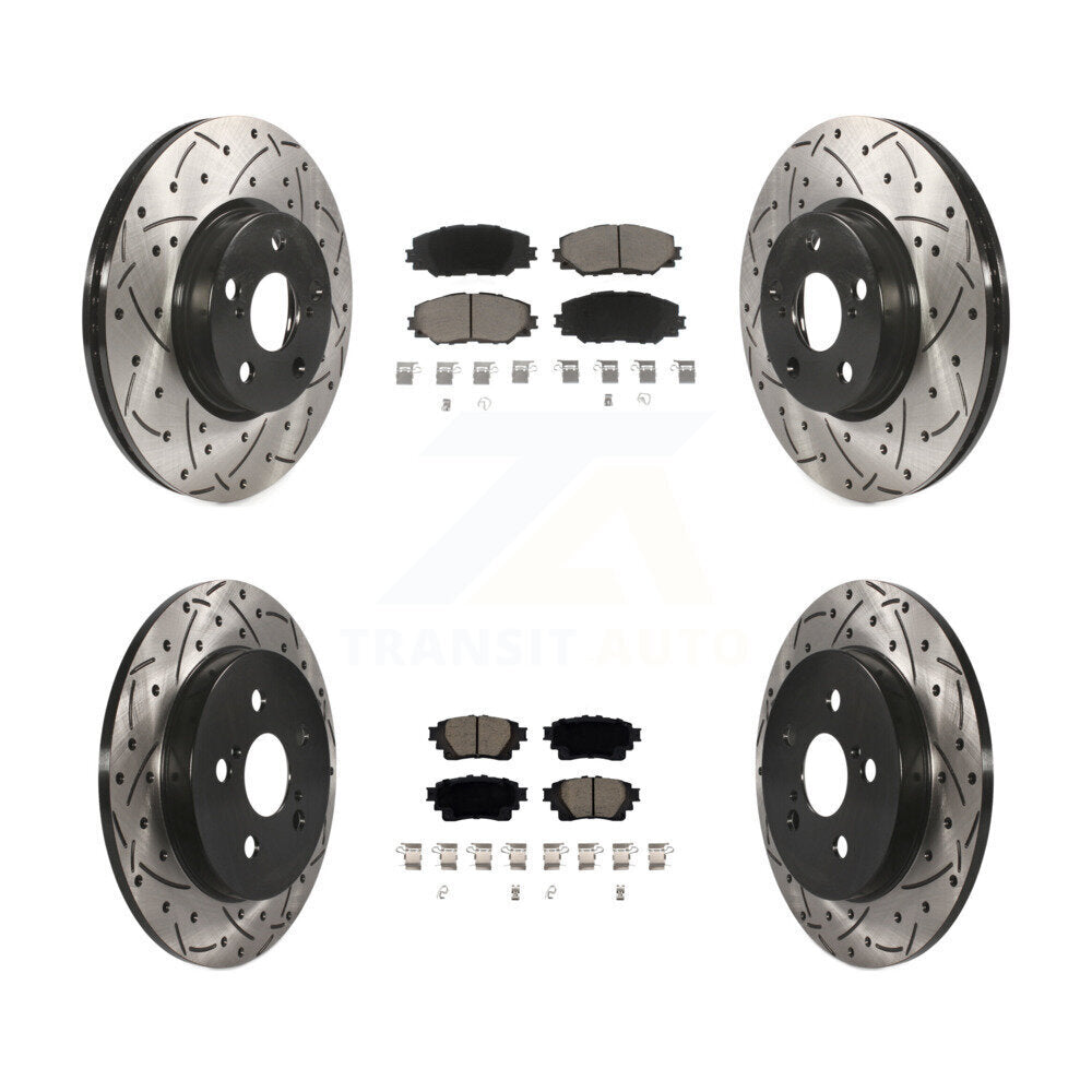 Transit Auto KDC-100943 Disc Brake Kit for 2019 Toyota Corolla - Front and Rear product image