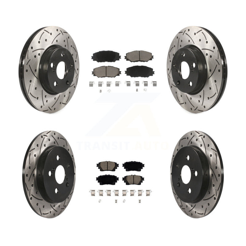 Transit Auto KDC-100943 Disc Brake Kit for 2019 Toyota Corolla - Front and Rear product image
