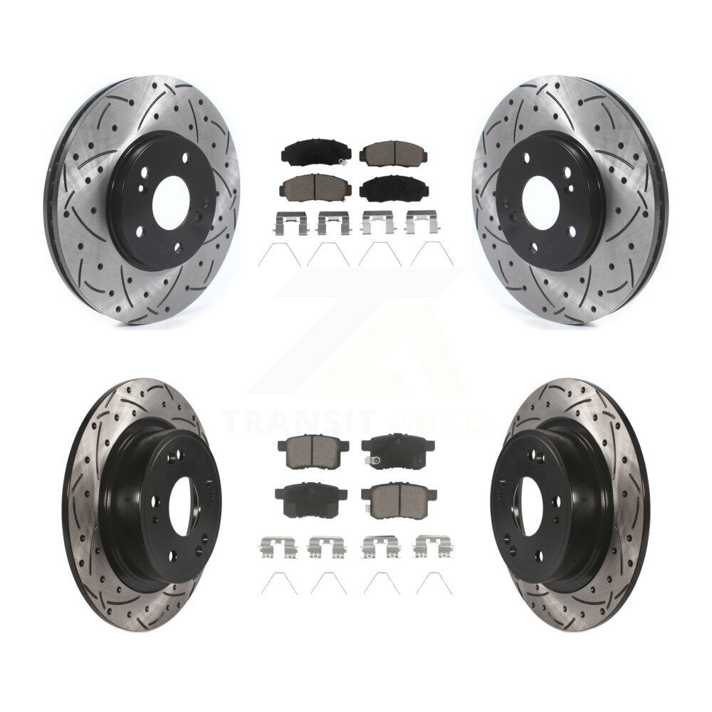 Transit Auto KDC-100944 Disc Brake Kit for 2010-2014 Honda Accord, Acura TSX - Front and Rear product image