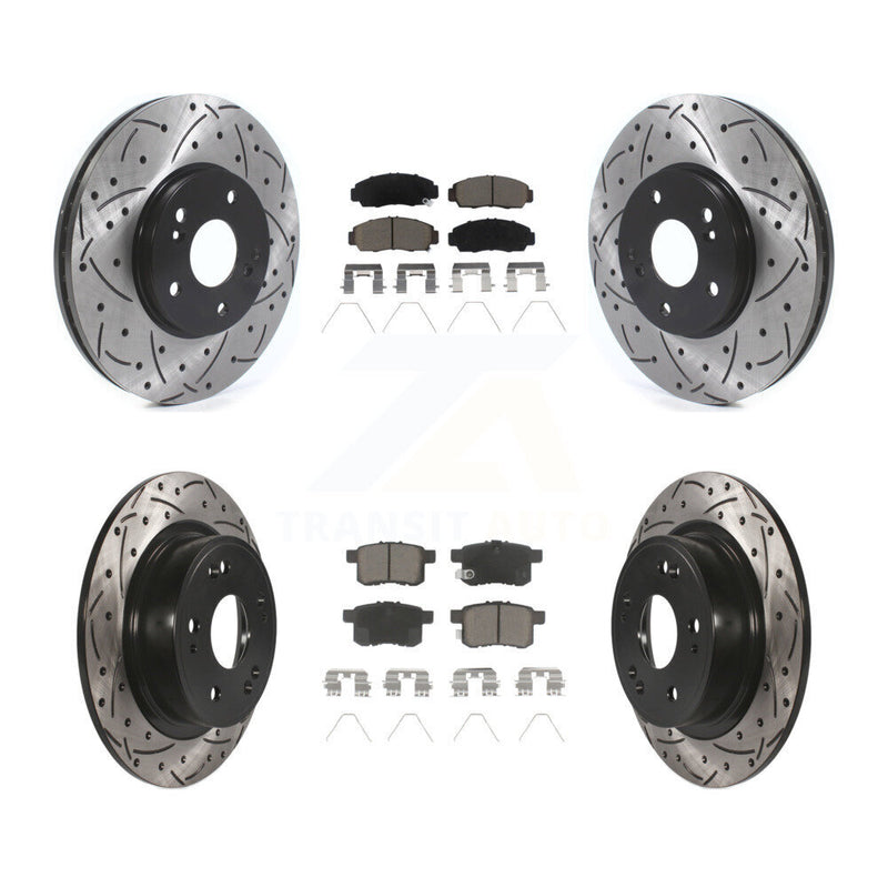 Transit Auto KDC-100944 Disc Brake Kit for 2010-2014 Honda Accord, Acura TSX - Front and Rear product image
