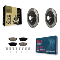 Transit Auto KDC-100947 Disc Brake Kit for 2017-2022 Mitsubishi Eclipse Cross, Mitsubishi Outlander PHEV, Mitsubishi Outlander - Rear product image