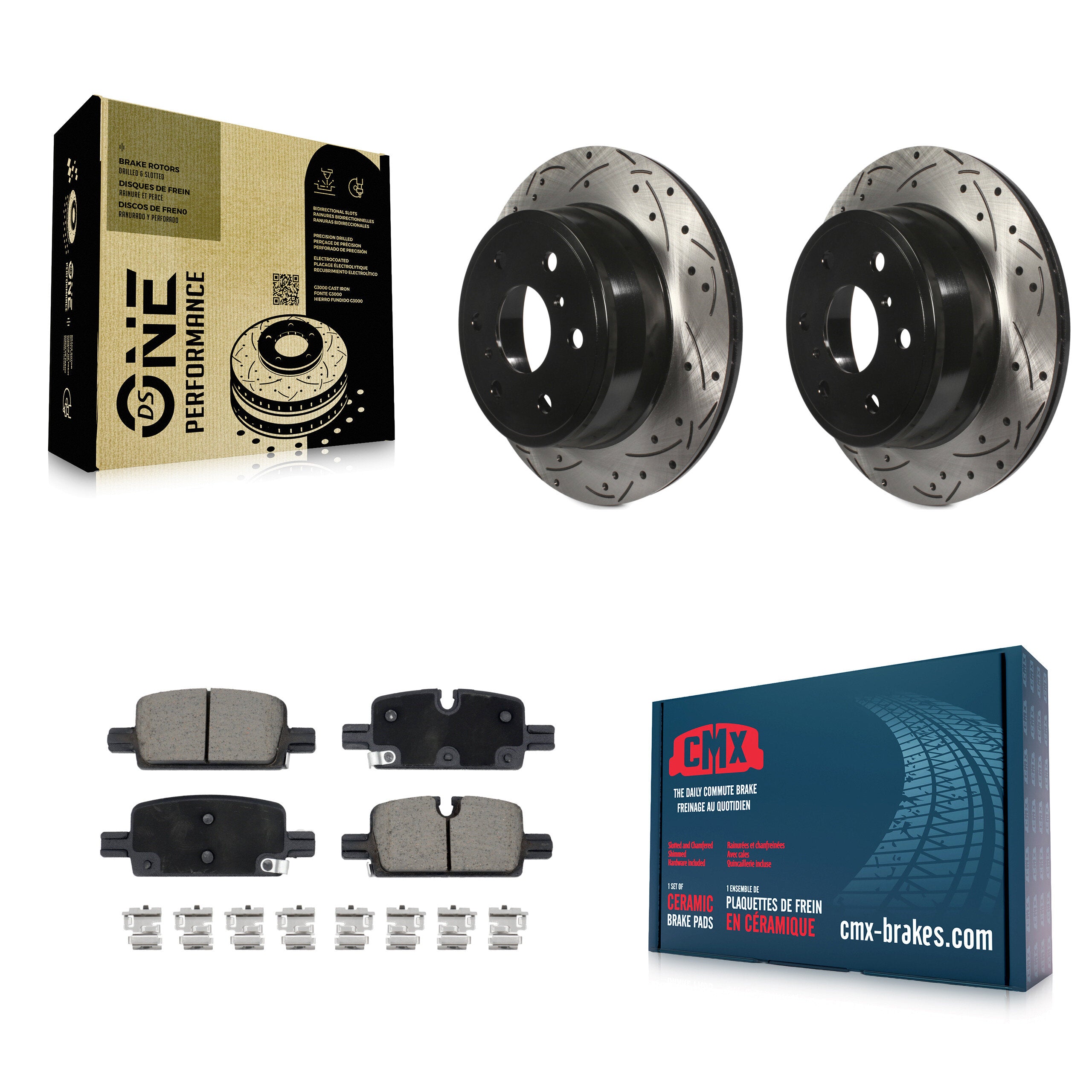 Transit Auto KDC-100948 Disc Brake Kit for 2019 GMC Sierra 1500 - Rear product image